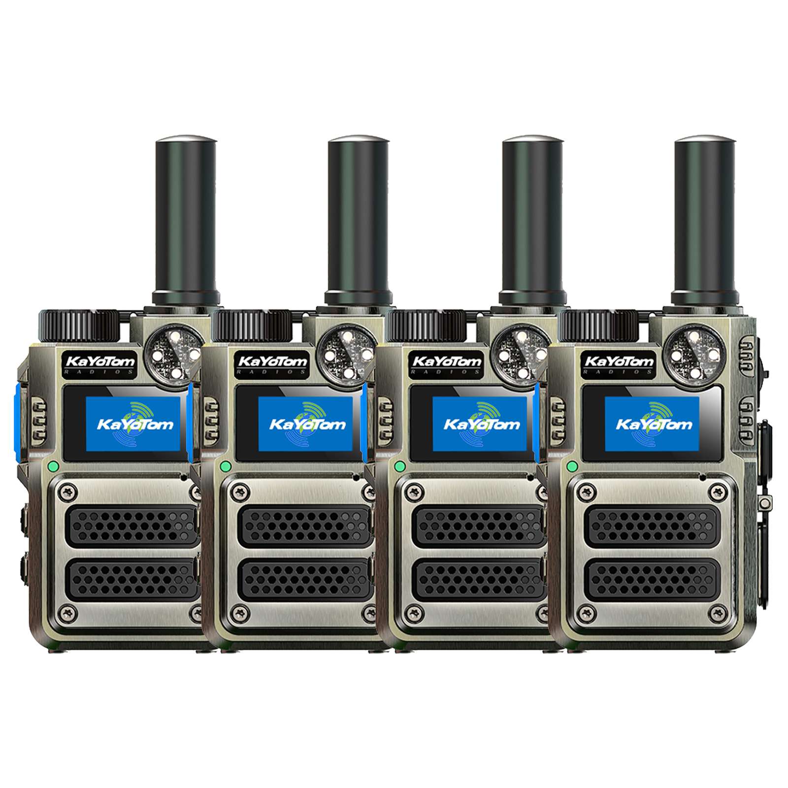 KaYoTom M12 Global Walkie Talkie Unlimited Range Encrypted Two-Way Radio - 72H Battery, HD Audio, SOS, Lightweight & LED Flashlight, 172 Countries Coverage