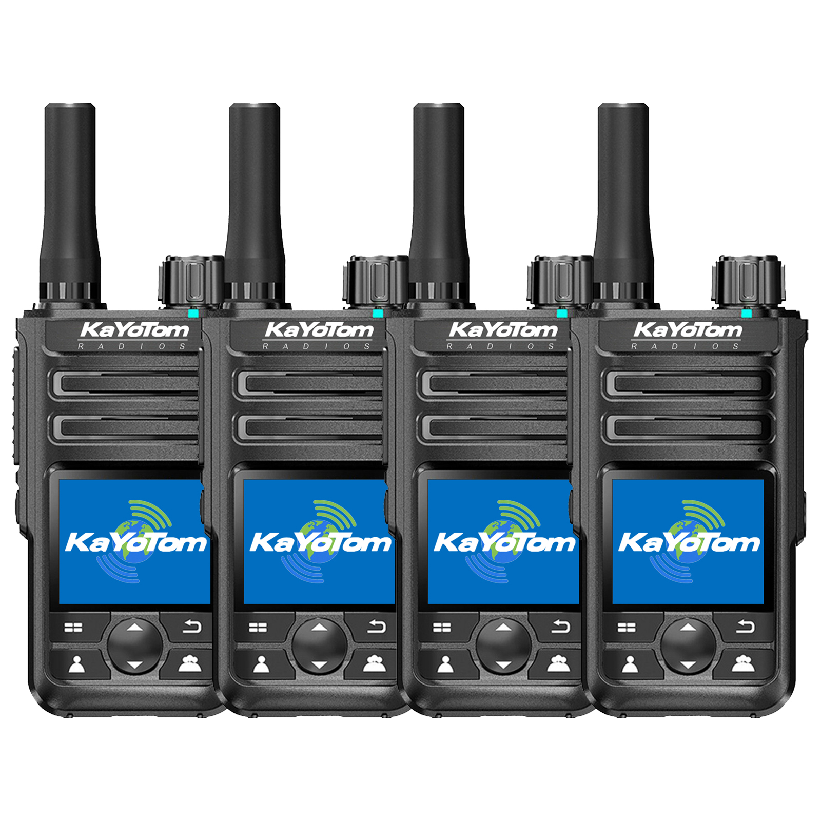 KaYoTom M14 Global Walkie Talkie Unlimited Range Encrypted Two-Way Radio - 72H Battery, GPS Tracking, Lightweight & Waterproof, 172 Countries Coverage