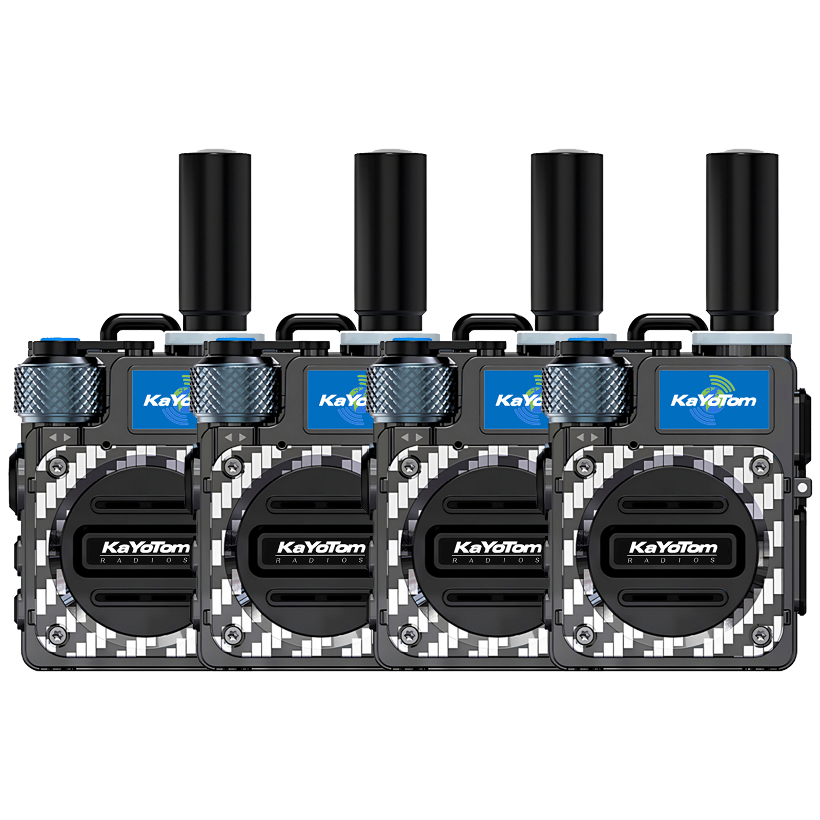 KaYoTom M09 Global Walkie Talkie Unlimited Range Encrypted Two-Way Radio - 72H Battery, HD Audio, Lightweight & Waterproof, 172 Countries Coverage