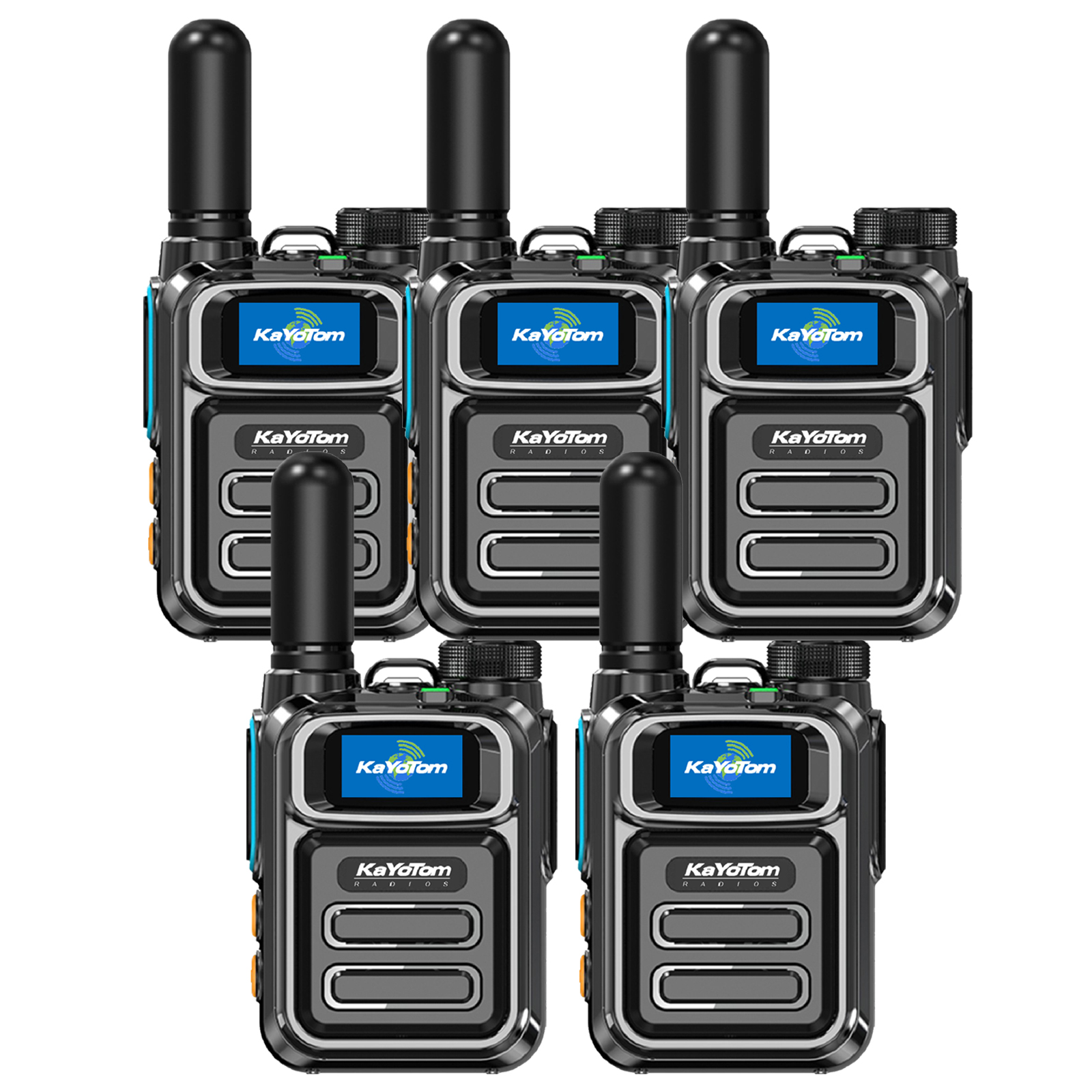 KaYoTom M05 Global Walkie Talkie Unlimited Range Encrypted Two-Way Radio - 72H Battery, HD Audio, Lightweight & Waterproof, 172 Countries Coverage