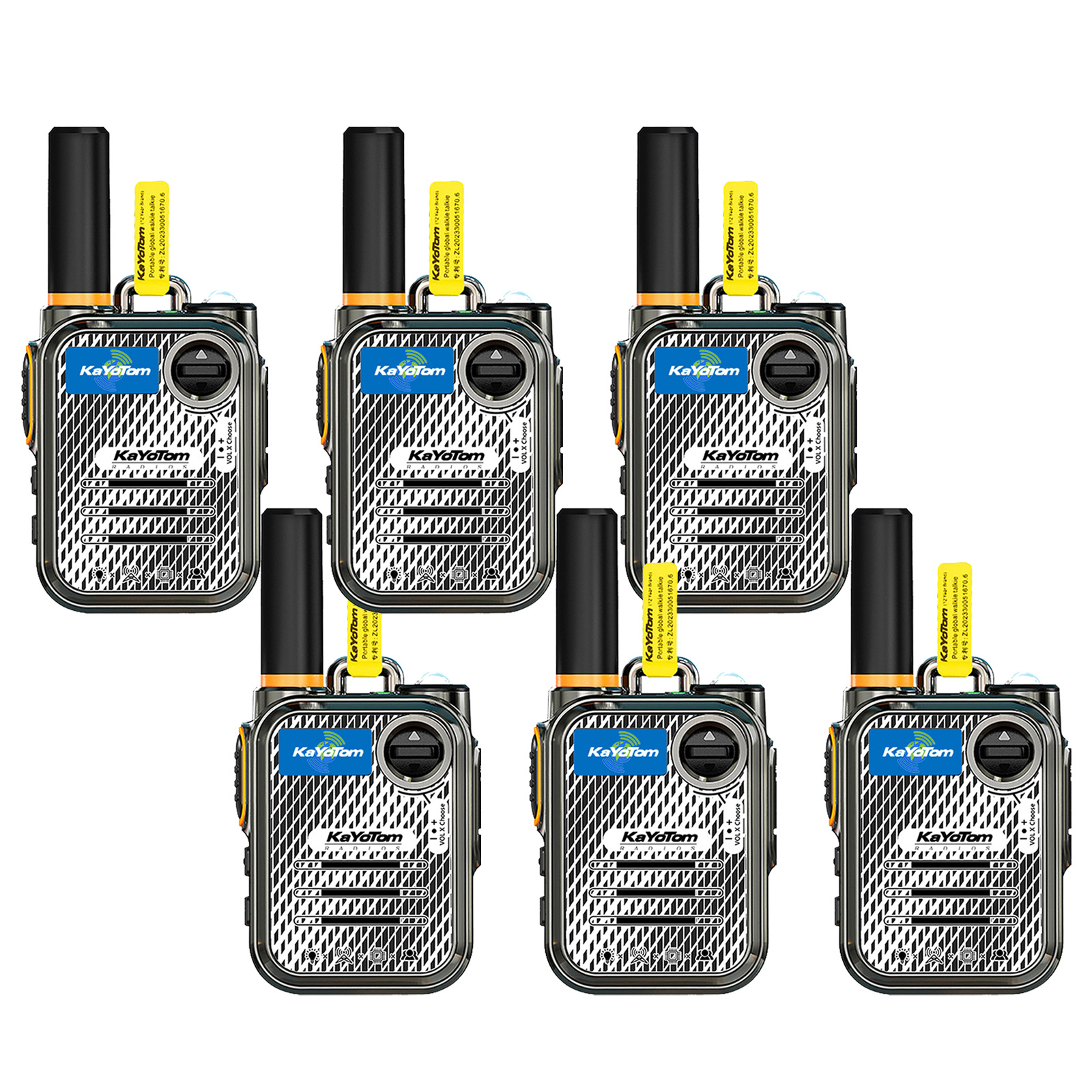 KaYoTom M22 Global Walkie Talkie Unlimited Range Encrypted Two-Way Radio - 72H Battery, HD Audio, Lightweight & LED Flashlight, 172 Countries Coverage