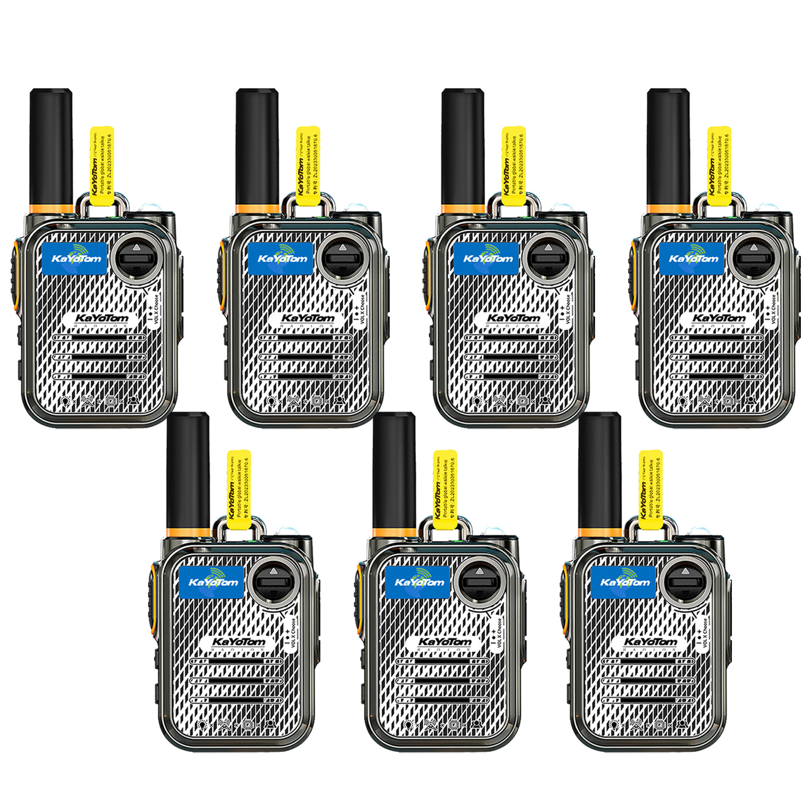 KaYoTom M22 Global Walkie Talkie Unlimited Range Encrypted Two-Way Radio - 72H Battery, HD Audio, Lightweight & LED Flashlight, 172 Countries Coverage