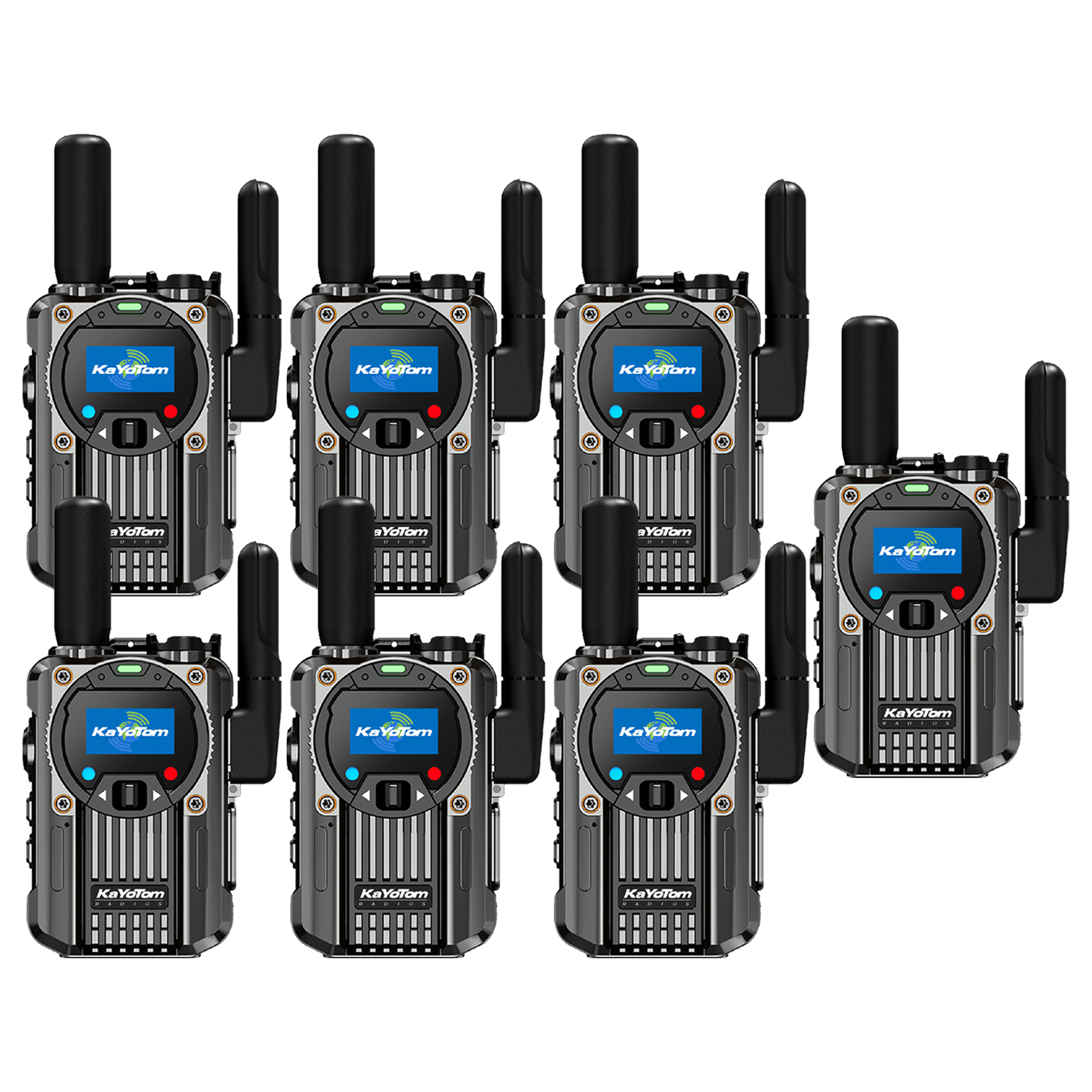 KaYoTom M66 Global Walkie Talkie – Unlimited Range 4G LTE Two-Way Radio with AES Encryption, 72H Battery, Built-in FM Radio & LED Flashlight, Lightweight Durable Design for Outdoor, Security & Emergency