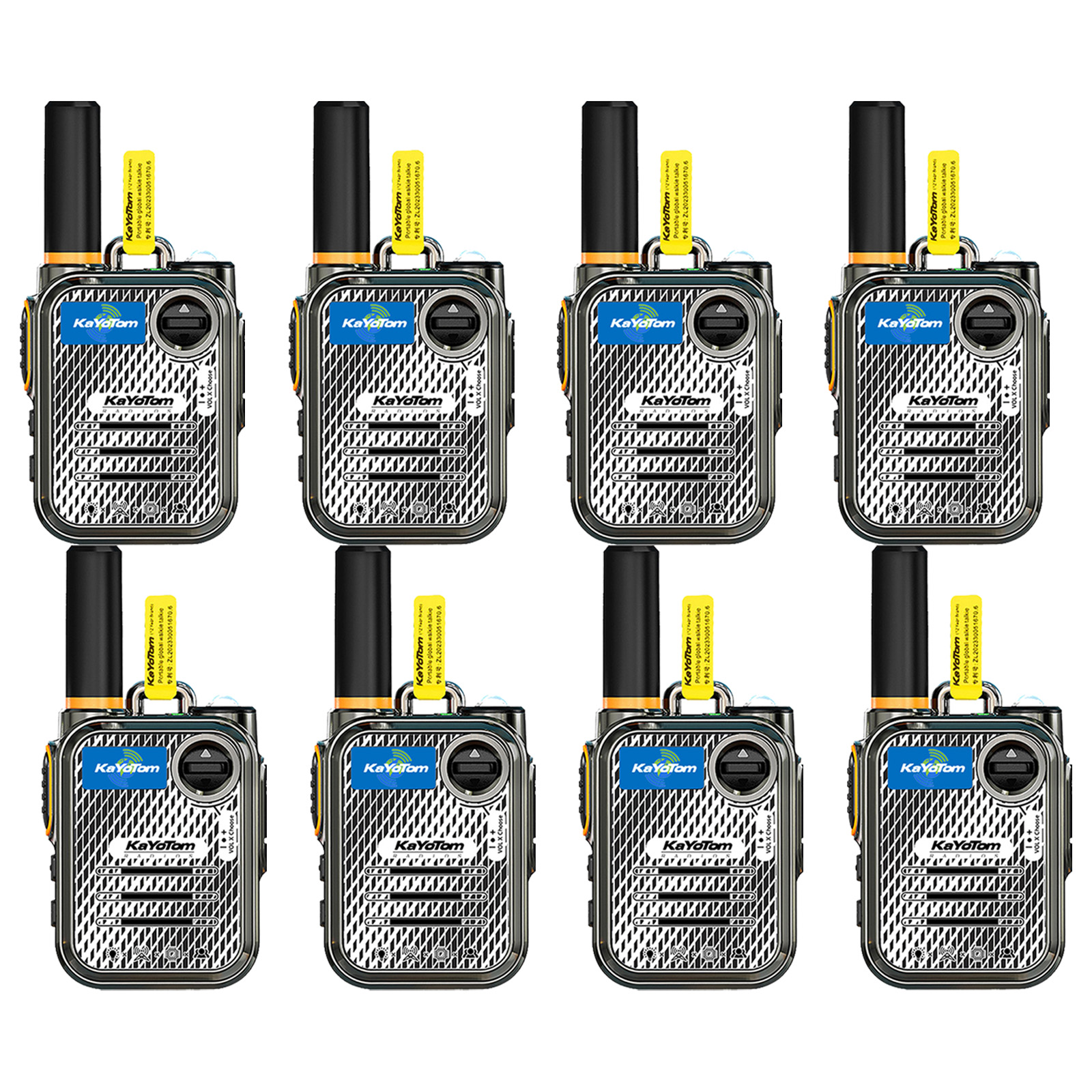 KaYoTom M22 Global Walkie Talkie Unlimited Range Encrypted Two-Way Radio - 72H Battery, HD Audio, Lightweight & LED Flashlight, 172 Countries Coverage