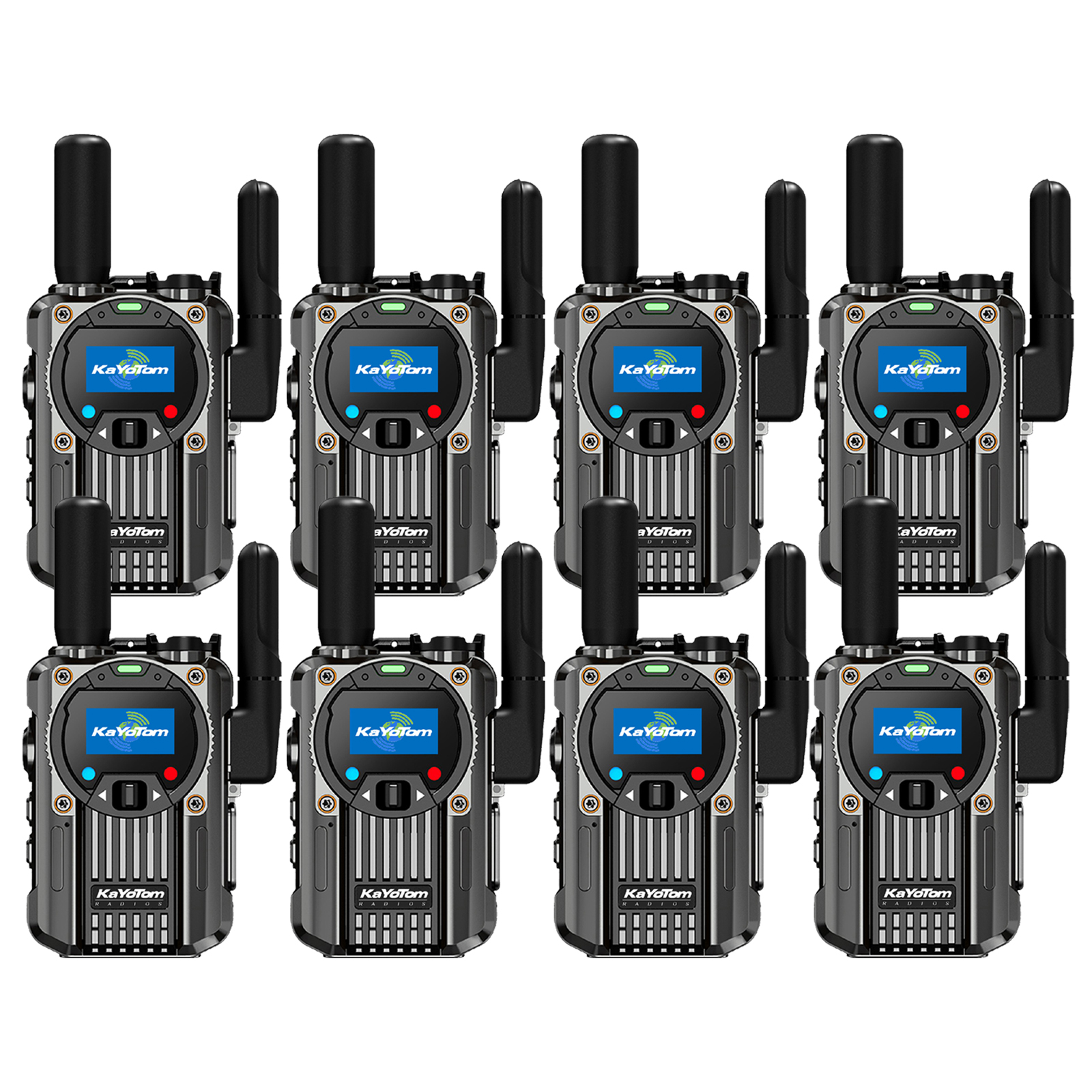 KaYoTom M66 Global Walkie Talkie – Unlimited Range 4G LTE Two-Way Radio with AES Encryption, 72H Battery, Built-in FM Radio & LED Flashlight, Lightweight Durable Design for Outdoor, Security & Emergency