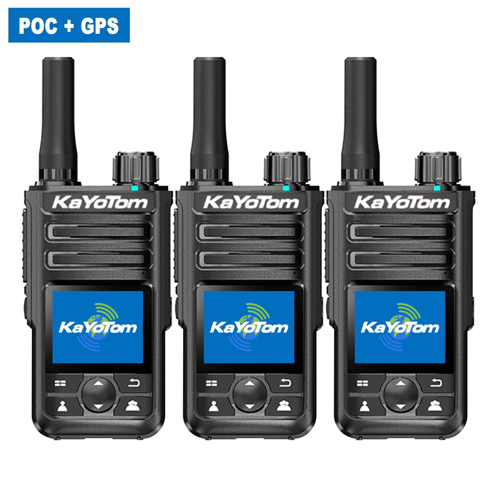 KaYoTom M14 Global Walkie Talkie POC Radio GPS Tracking Unlimited Range Encrypted Two-Way Radio