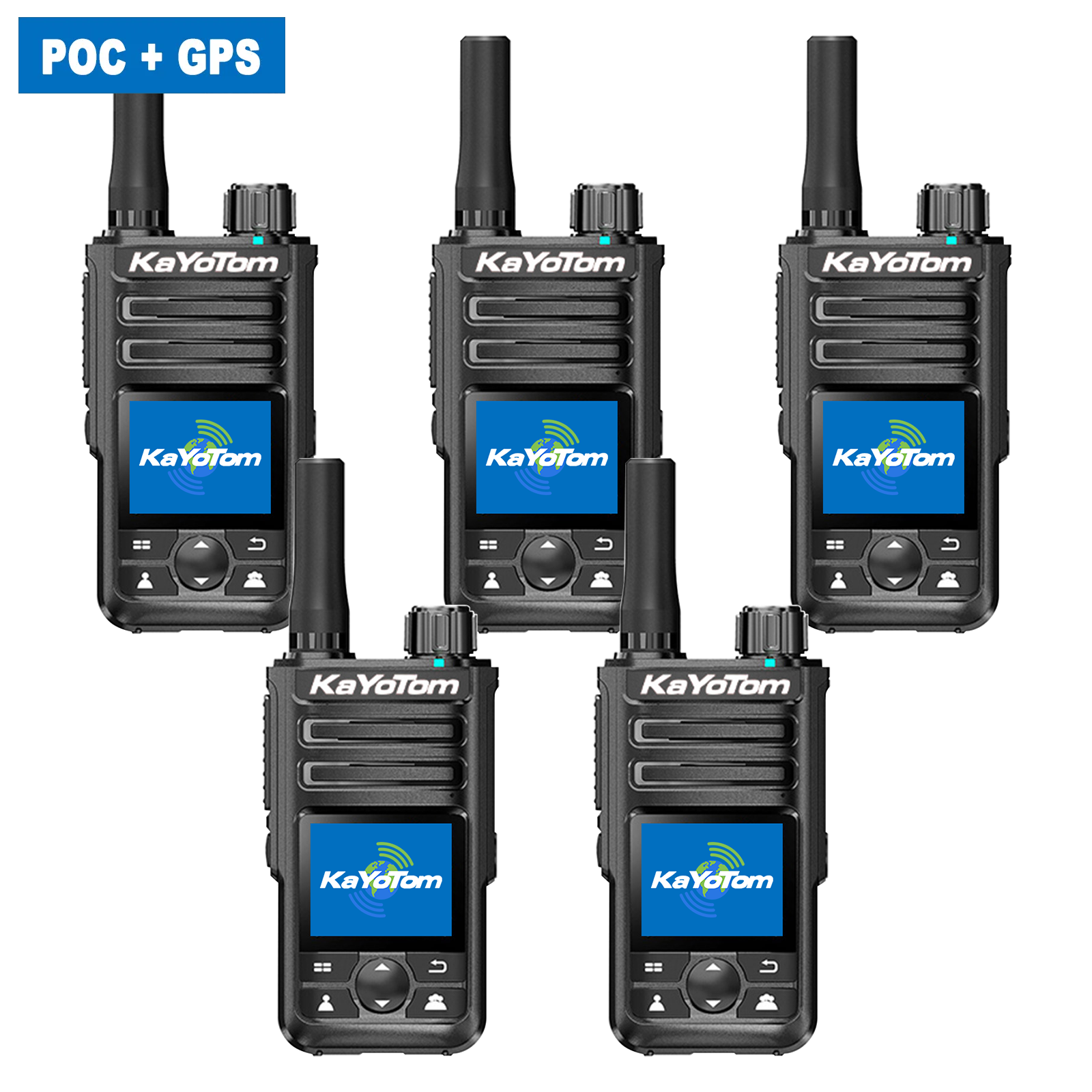 KaYoTom M14 Global Walkie Talkie POC Radio GPS Tracking Unlimited Range Encrypted Two-Way Radio