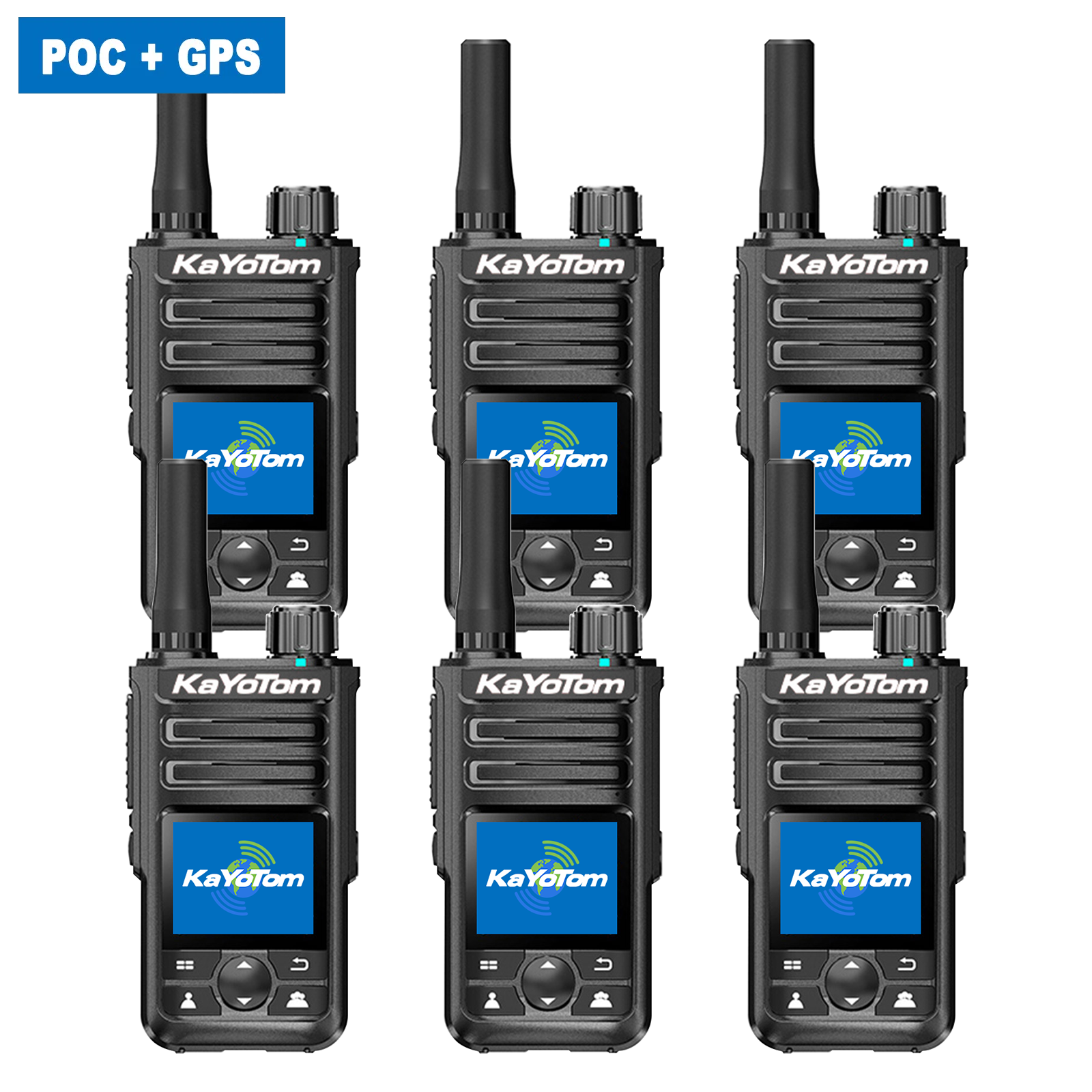 KaYoTom M14 Global Walkie Talkie POC Radio GPS Tracking Unlimited Range Encrypted Two-Way Radio