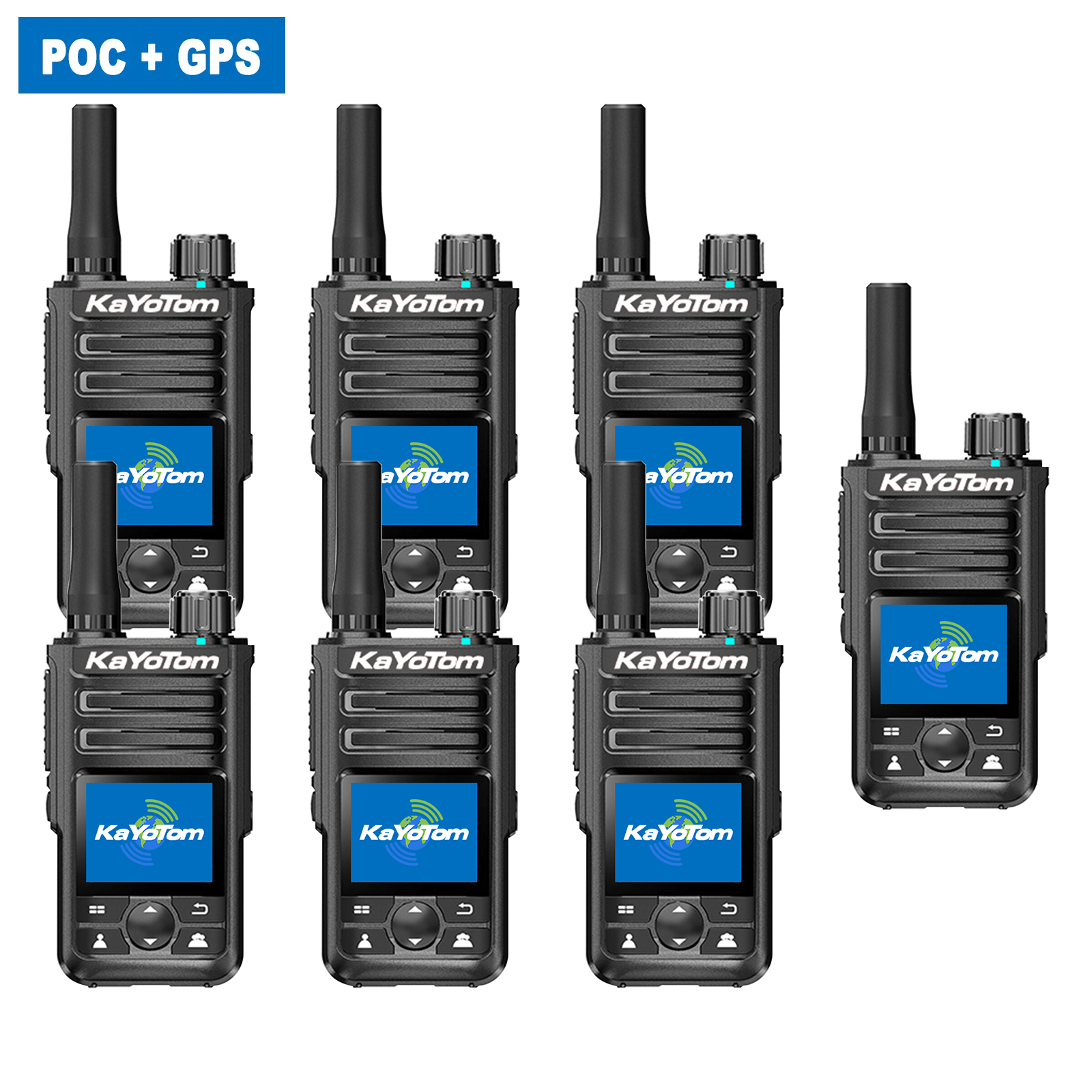 KaYoTom M14 Global Walkie Talkie POC Radio GPS Tracking Unlimited Range Encrypted Two-Way Radio