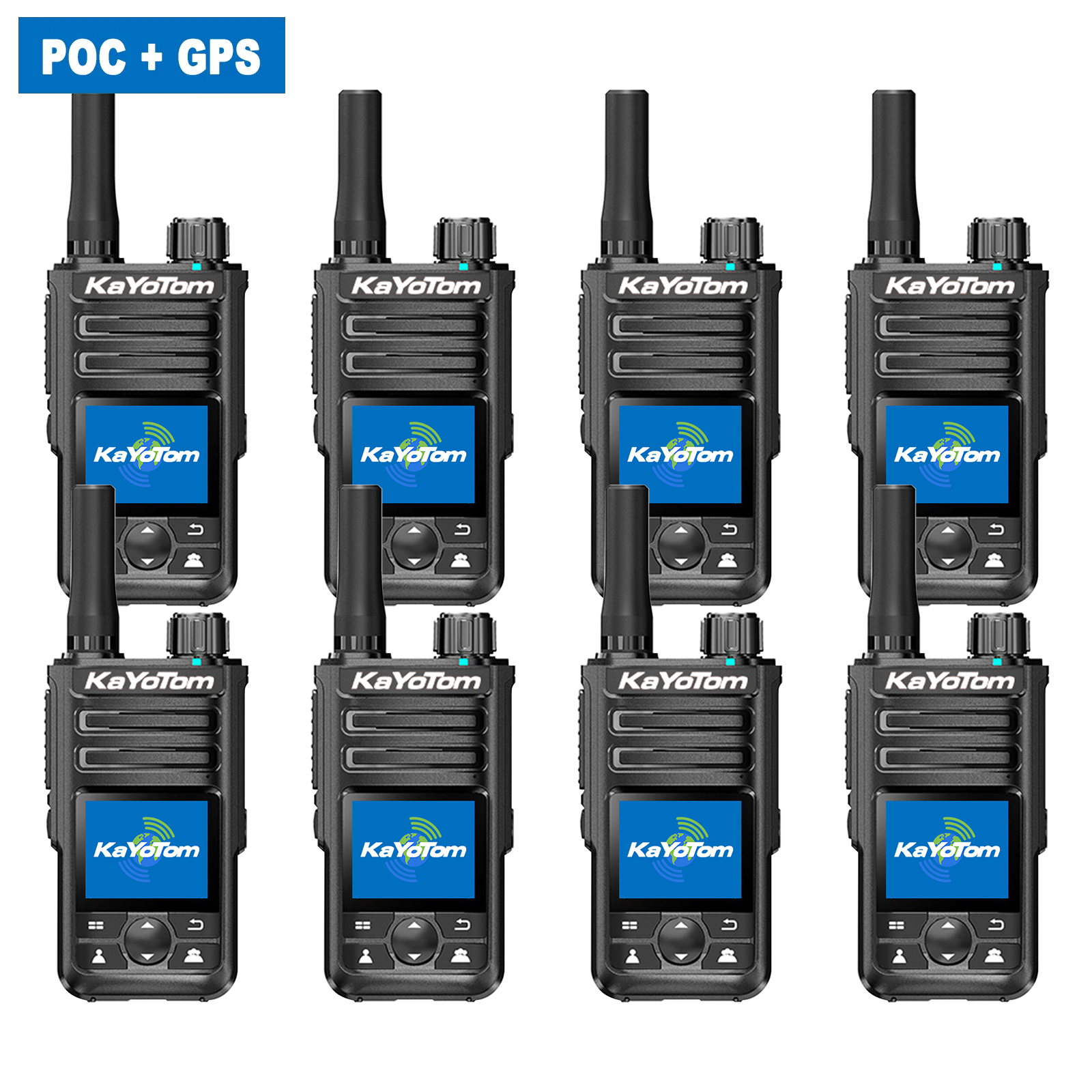 KaYoTom M14 Global Walkie Talkie POC Radio GPS Tracking Unlimited Range Encrypted Two-Way Radio