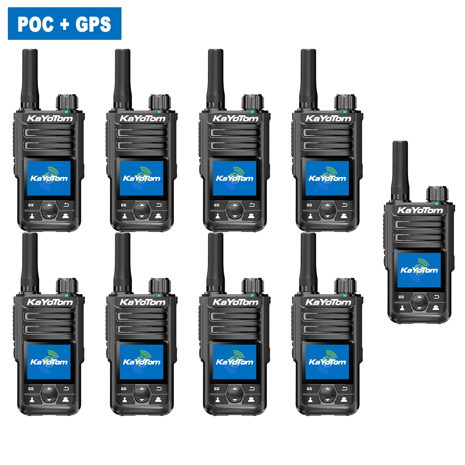 KaYoTom M14 Global Walkie Talkie POC Radio GPS Tracking Unlimited Range Encrypted Two-Way Radio