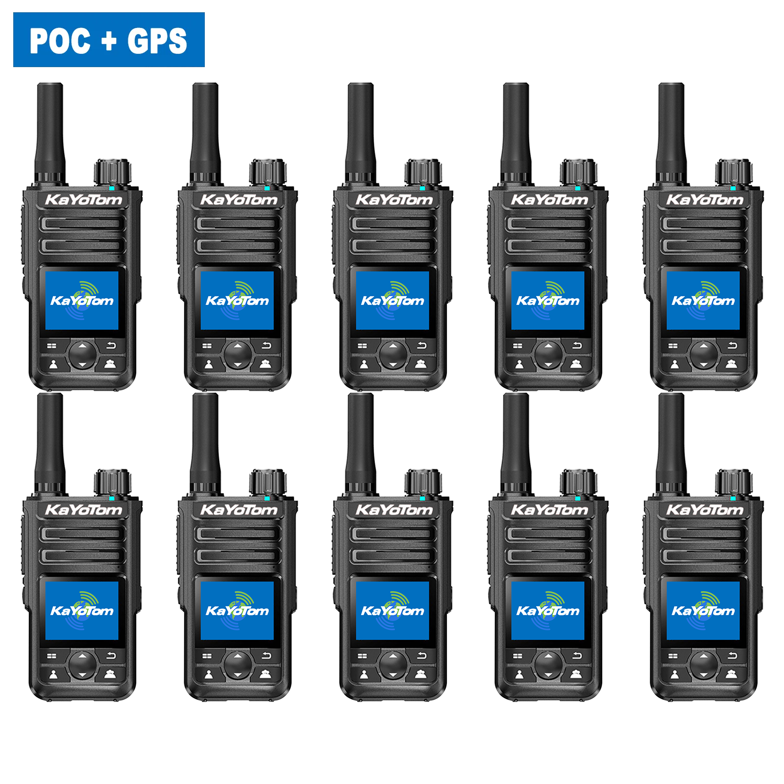 KaYoTom M14 Global Walkie Talkie POC Radio GPS Tracking Unlimited Range Encrypted Two-Way Radio