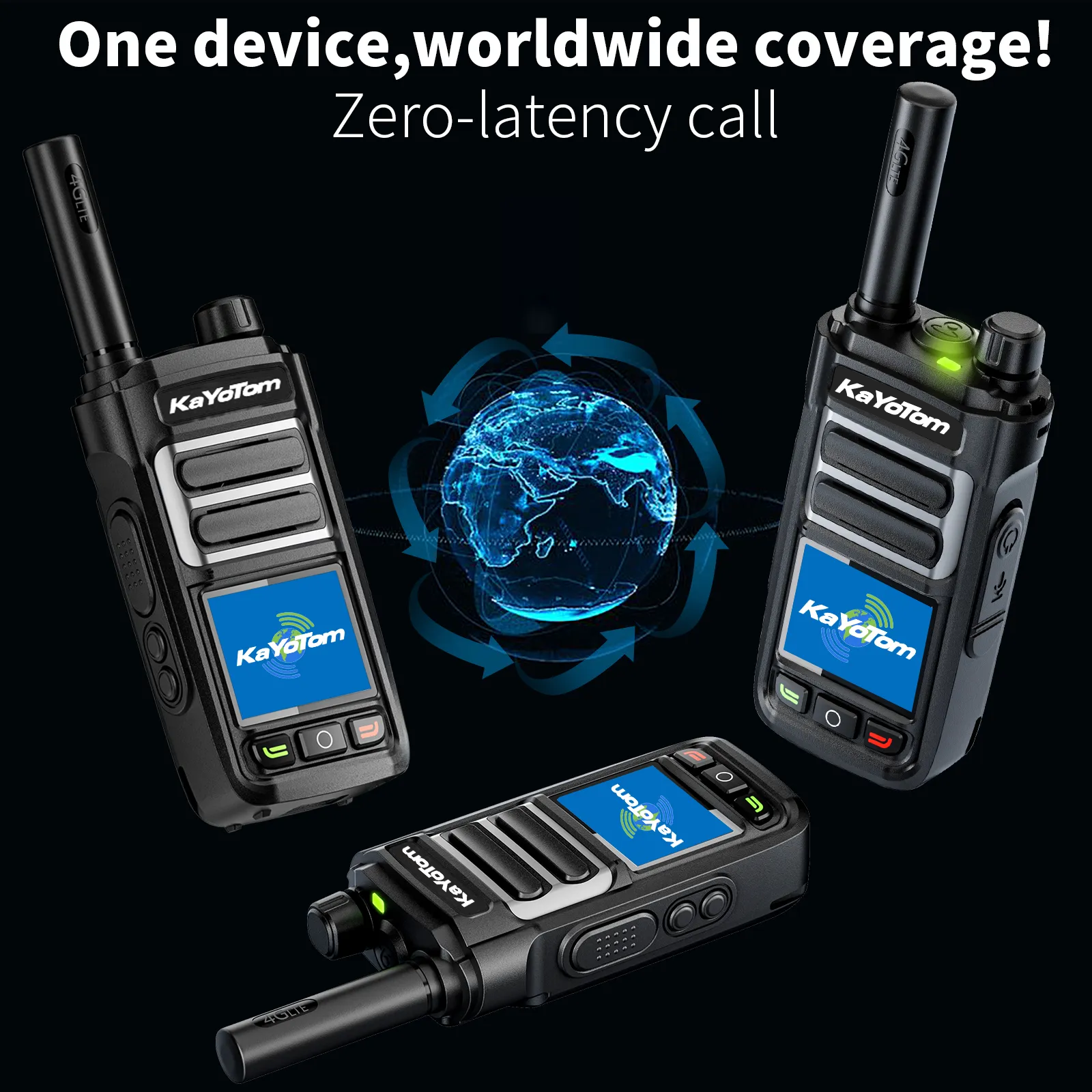 KaYoTom G07 Global Walkie Talkie 4G LTE POC Radio Long Range Two Way Radio