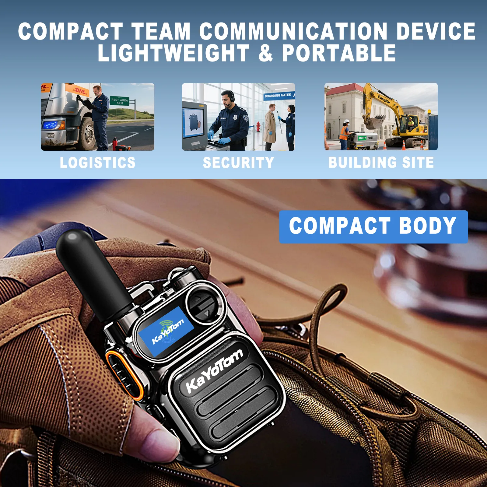 Kayotom M11 Global Walkie Talkie 4G LTE POC Radio Rugged Encrypted Two Way Radio