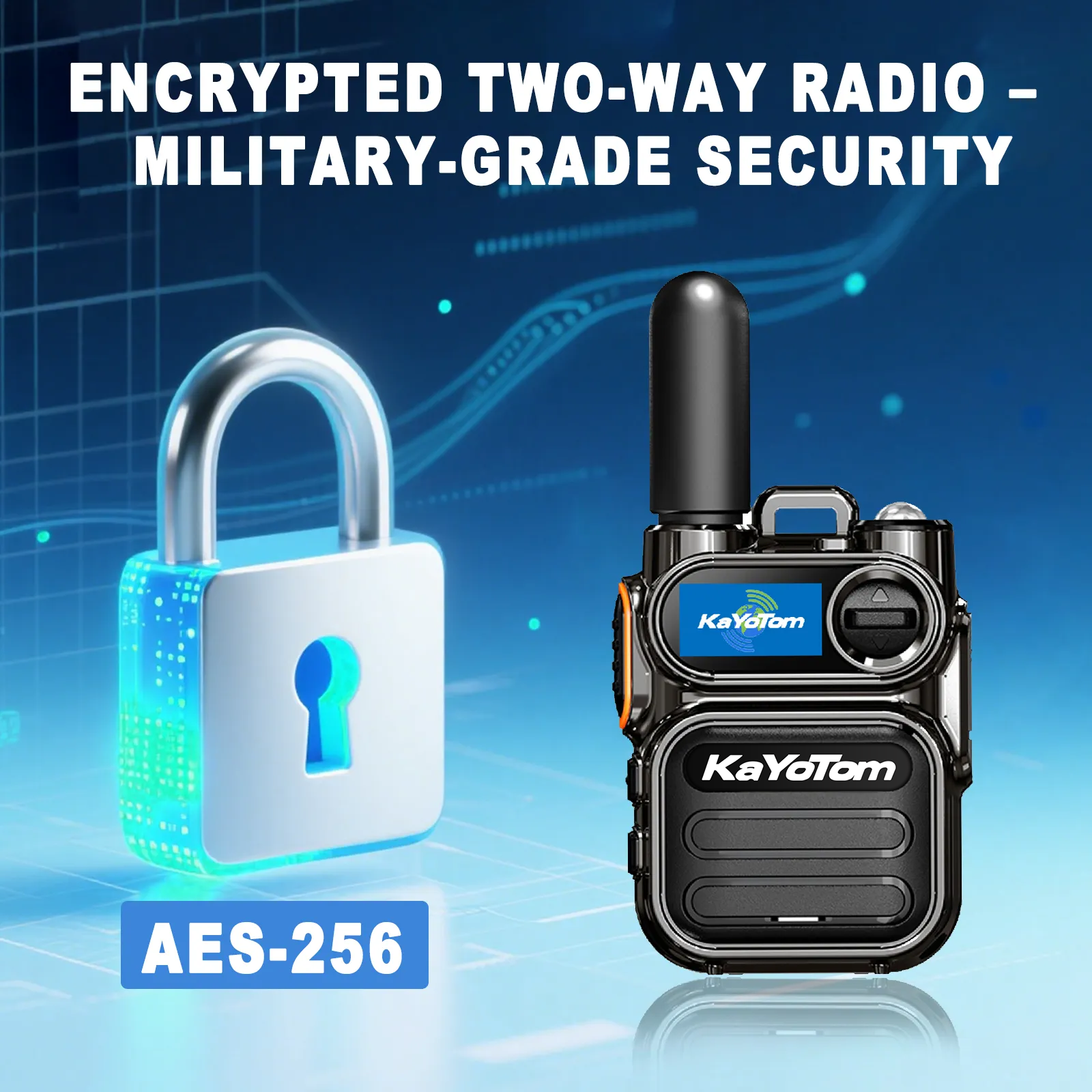 Kayotom M11 Global Walkie Talkie 4G LTE POC Radio Rugged Encrypted Two Way Radio