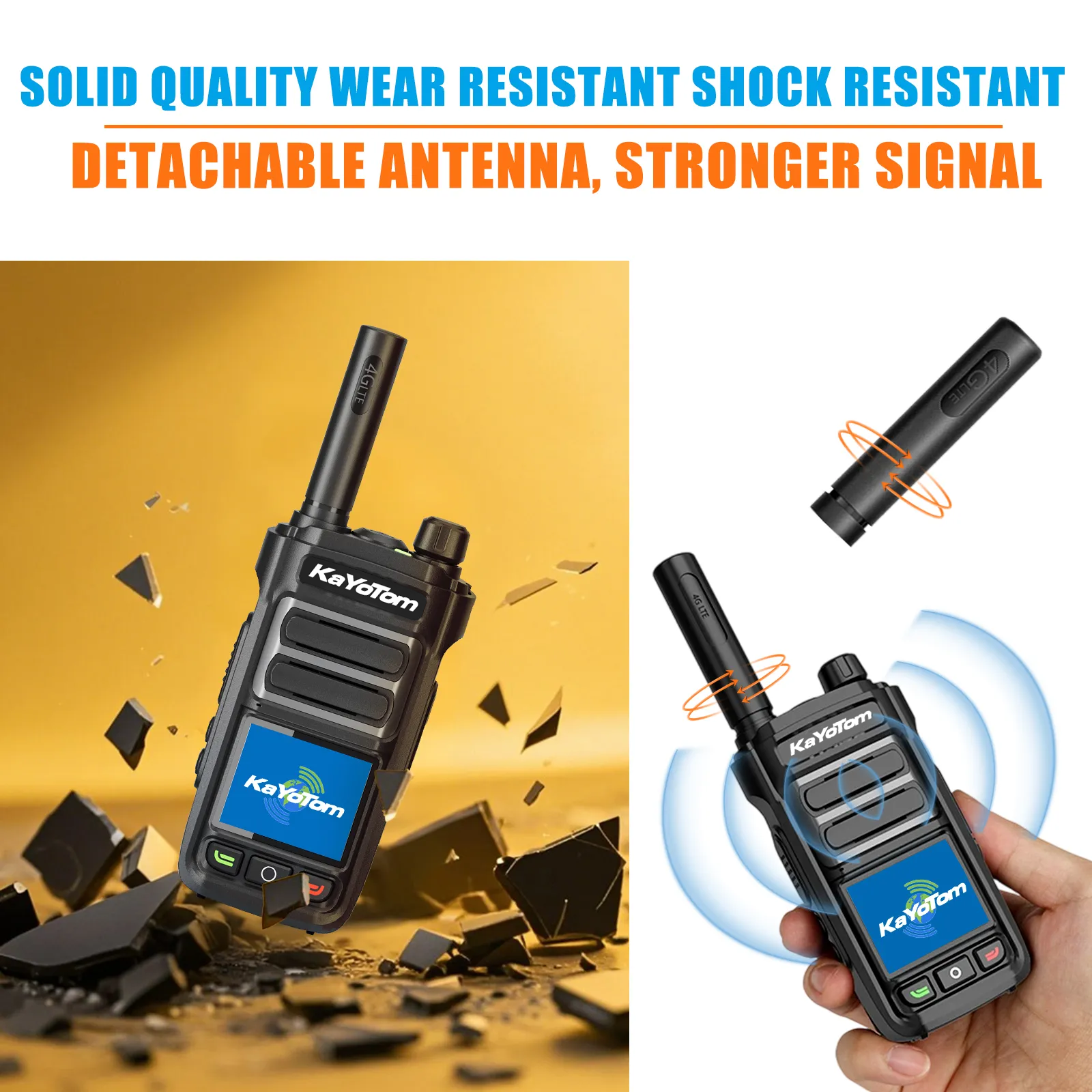 KaYoTom G07 Global Walkie Talkie 4G LTE POC Radio Long Range Two Way Radio