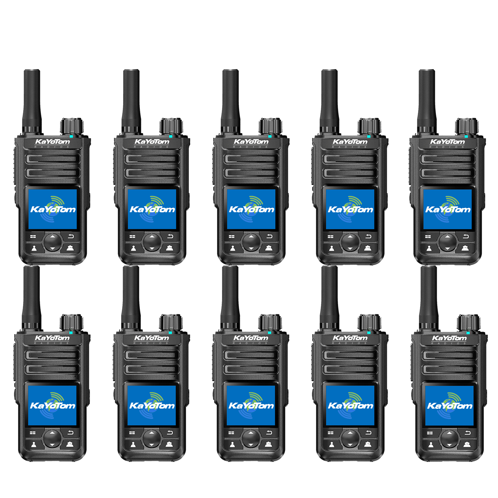 KaYoTom M14 Global Walkie Talkie Unlimited Range Encrypted Two-Way Radio - 72H Battery, GPS Tracking, Lightweight & Waterproof, 172 Countries Coverage