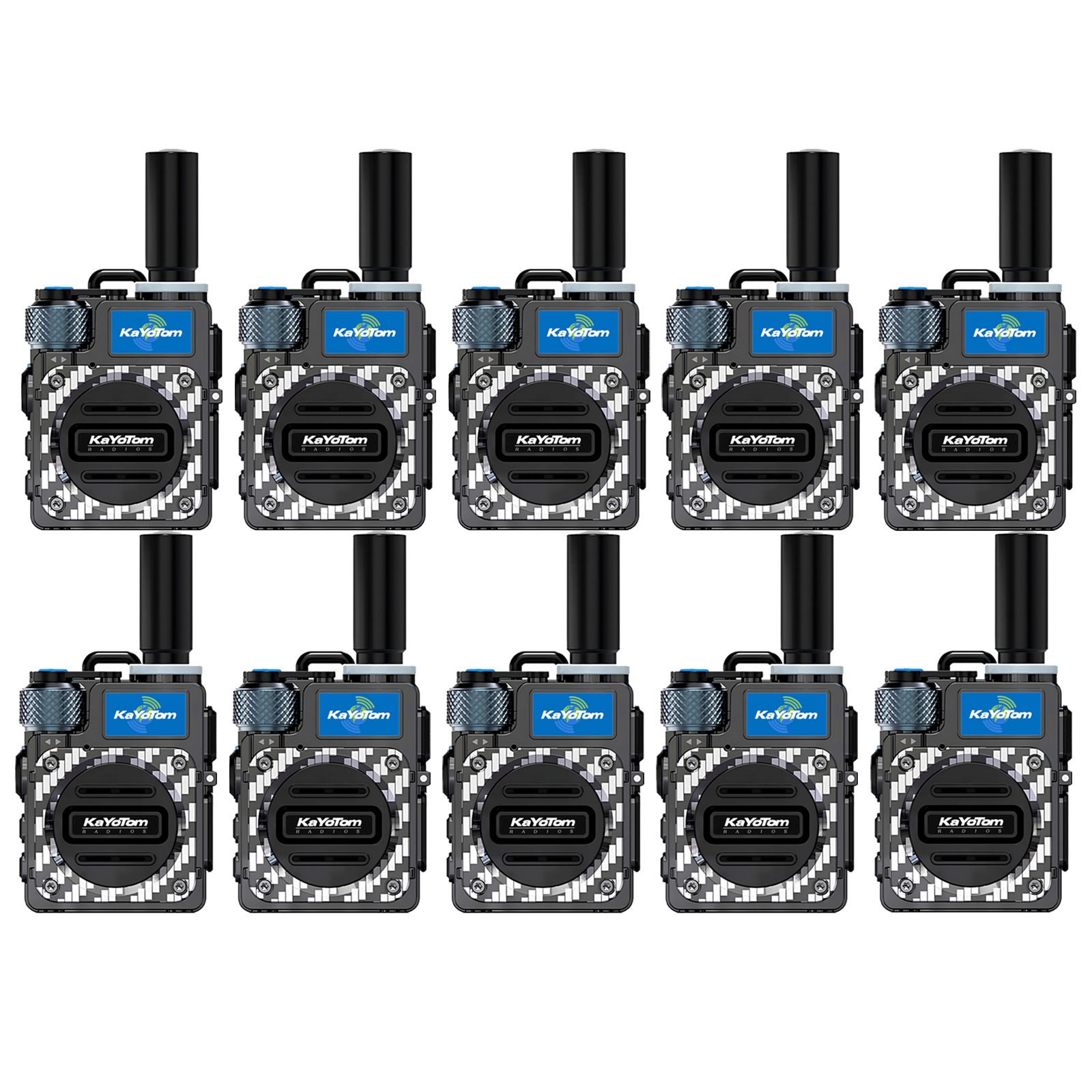 KaYoTom M09 Global Walkie Talkie Unlimited Range Encrypted Two-Way Radio - 72H Battery, HD Audio, Lightweight & Waterproof, 172 Countries Coverage