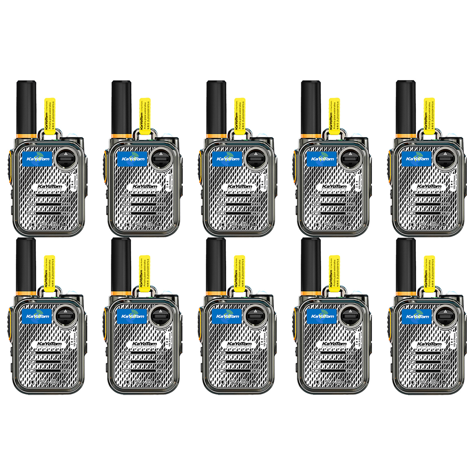 KaYoTom M22 Global Walkie Talkie Unlimited Range Encrypted Two-Way Radio - 72H Battery, HD Audio, Lightweight & LED Flashlight, 172 Countries Coverage