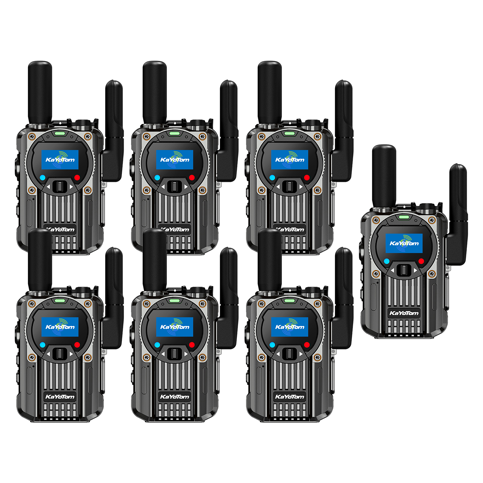 KaYoTom M66 Global Walkie Talkie 4G LTE POC Radio Rugged Encrypted FM Two Way Radio