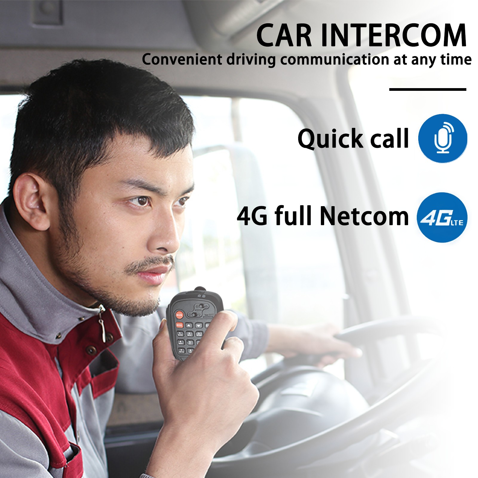 KaYoTom Professional Dual-mode Car Walkie Talkie, Long-distance & High-definition Sound, Public Network & Analog Dual-band for Efficient Communication