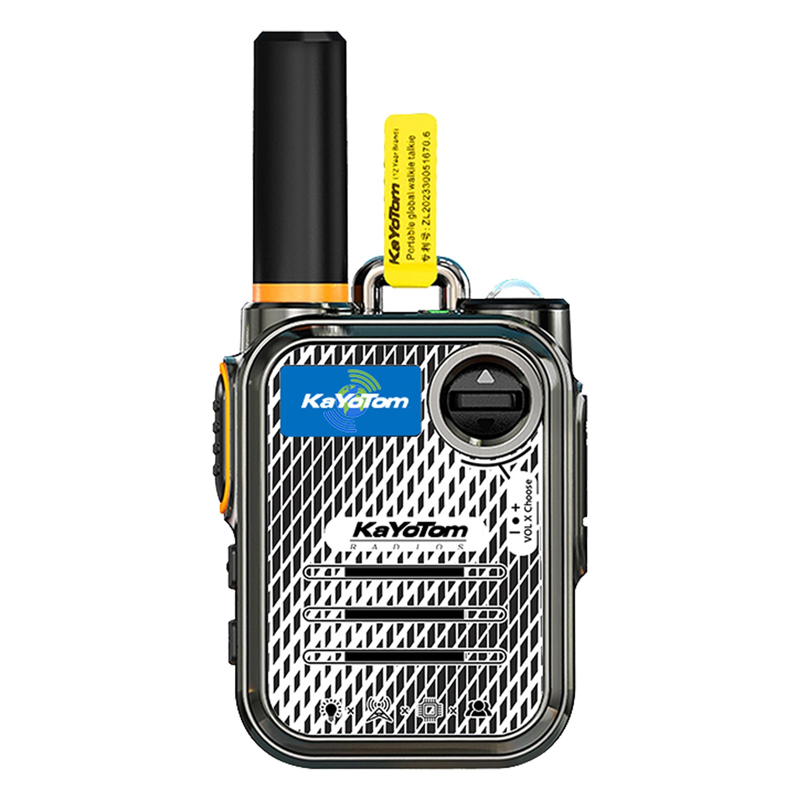 KaYoTom M22 Global Walkie Talkie Unlimited Range Encrypted Two-Way Radio - 72H Battery, HD Audio, Lightweight & LED Flashlight, 172 Countries Coverage