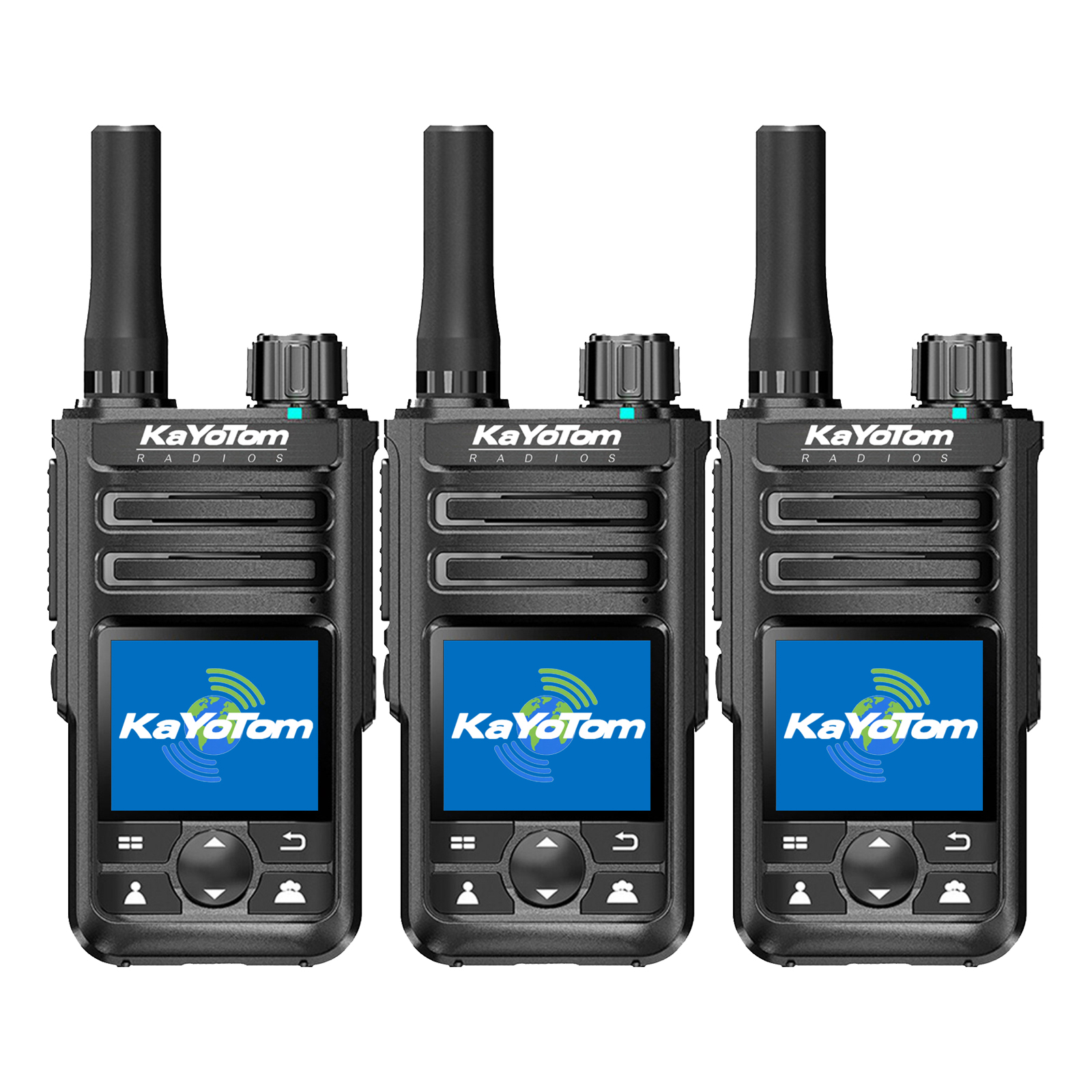 KaYoTom M14 Global Walkie Talkie Unlimited Range Encrypted Two-Way Radio - 72H Battery, GPS Tracking, Lightweight & Waterproof, 172 Countries Coverage