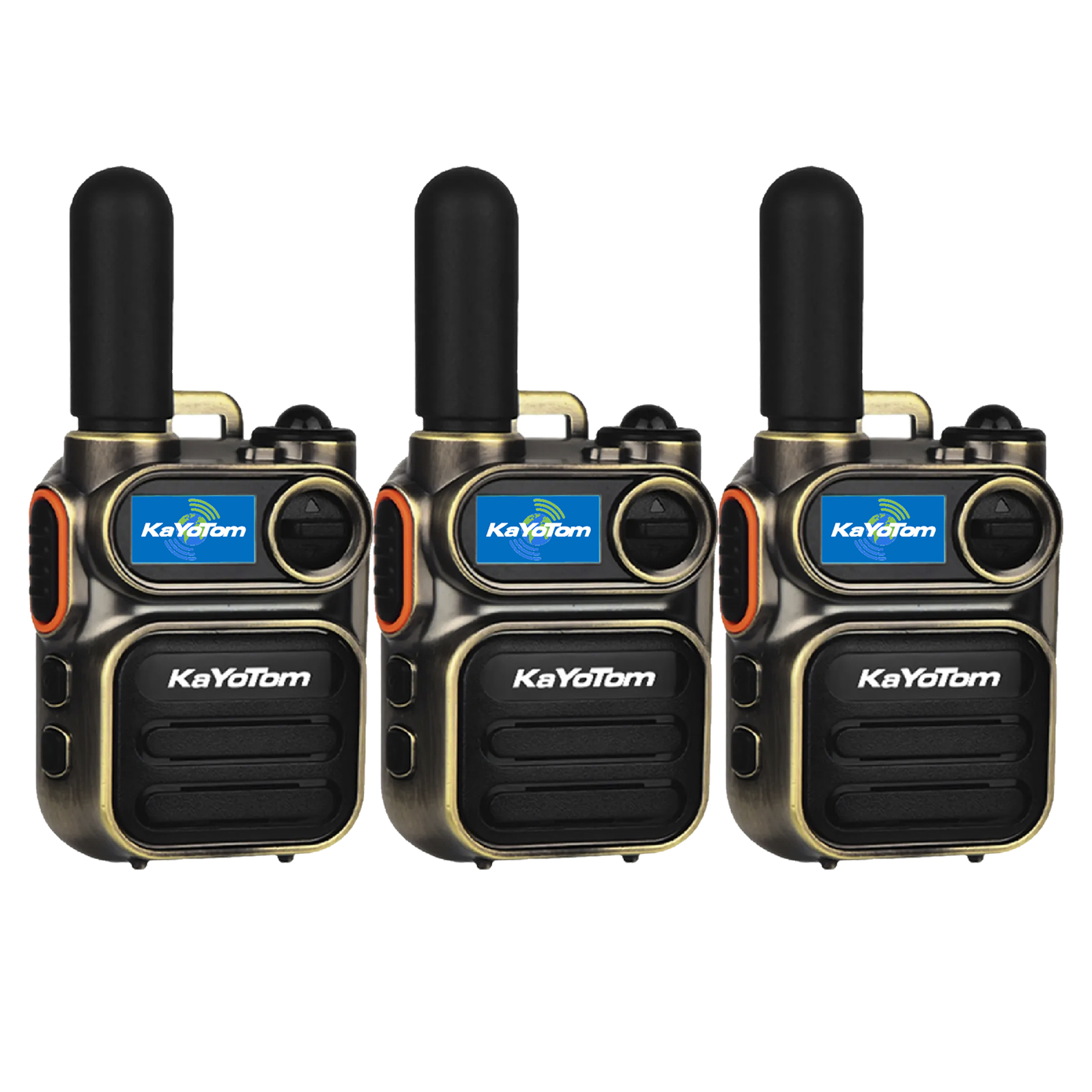 KaYoTom M11 Long Range Walkie Talkie – Global Two-Way Radio with Encrypted Communication, Unlimited Range, 72H Battery Life, HD Audio, Lightweight Design & Built-In LED Flashlight
