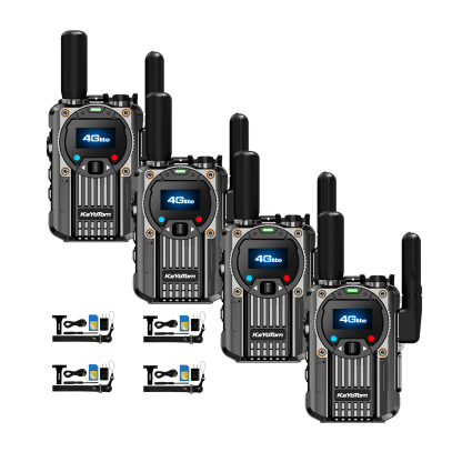 KaYoTom M66 Global Push To Talk (PTT) Walkie-Talkie – 5000-Mile Range, FM Radio & SOS Functions, TYPE-C Fast Charging