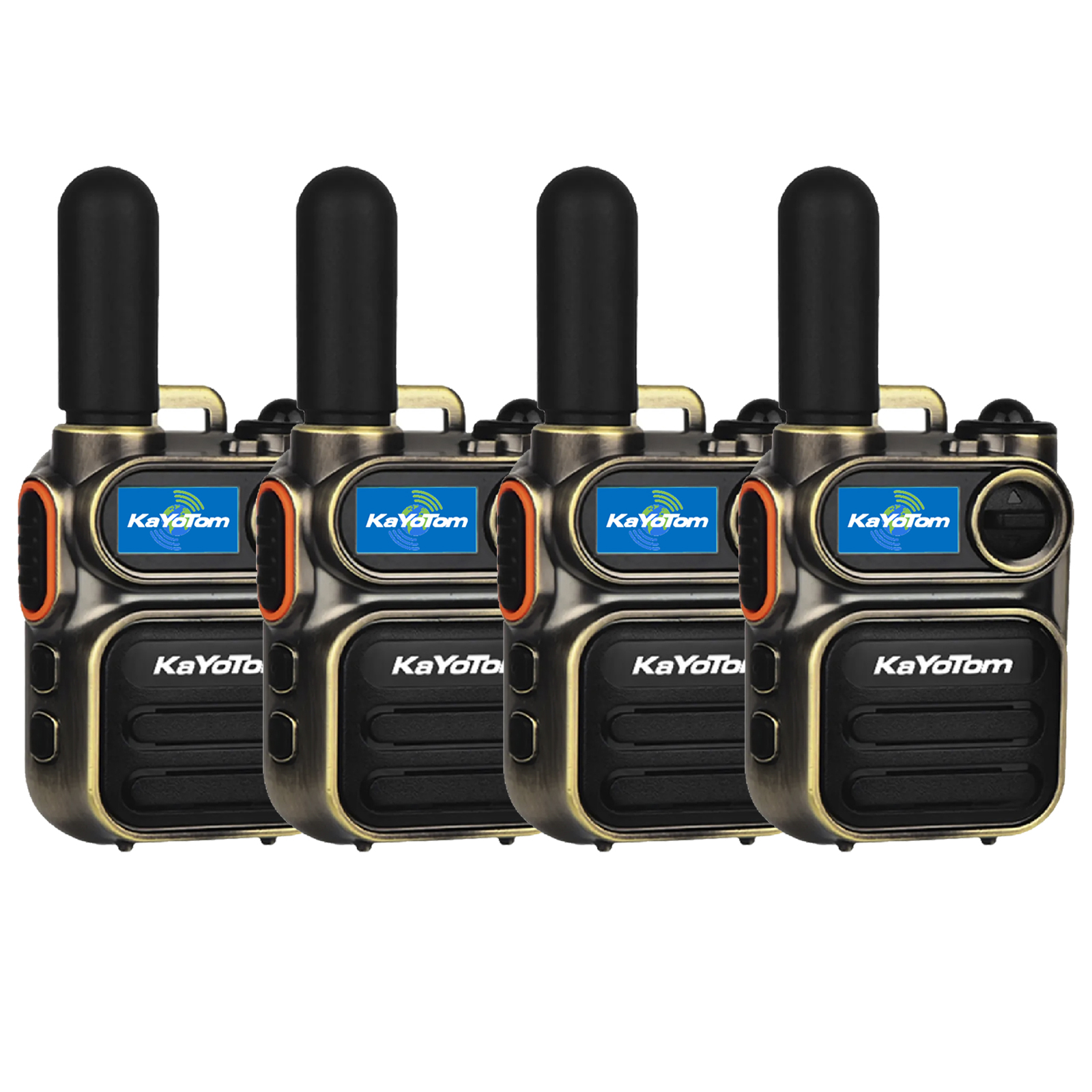 KaYoTom M11 Long Range Walkie Talkie – Global Two-Way Radio with Encrypted Communication, Unlimited Range, 72H Battery Life, HD Audio, Lightweight Design & Built-In LED Flashlight