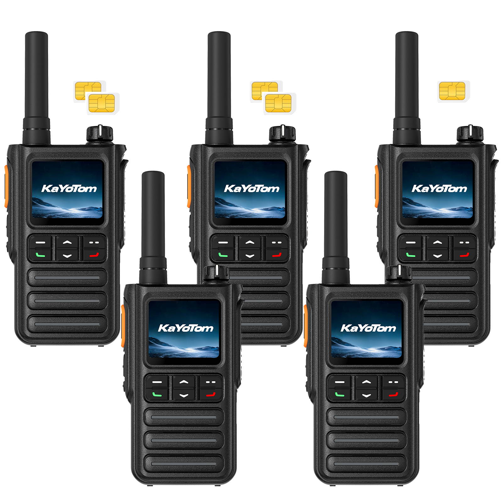 KaYoTom G09 Global Walkie Talkies Unlimited Range Rapid GPS Long Range Two Way Radio, IP65 Waterproof, AI Noise Cancellation for Nationwide Outdoor, Logistics, Road Trips & Family