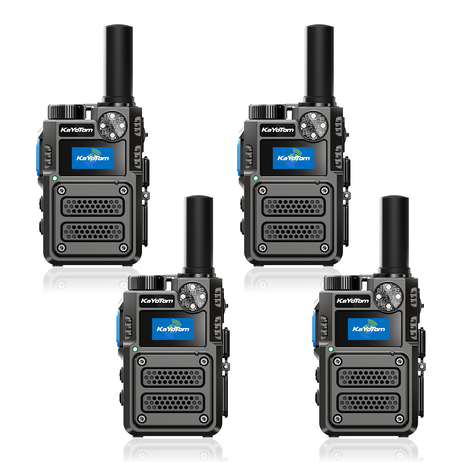 KaYoTom M12T Global Walkie Talkie 4G LTE POC Radio Heavy-Duty Encrypted Two Way Radio