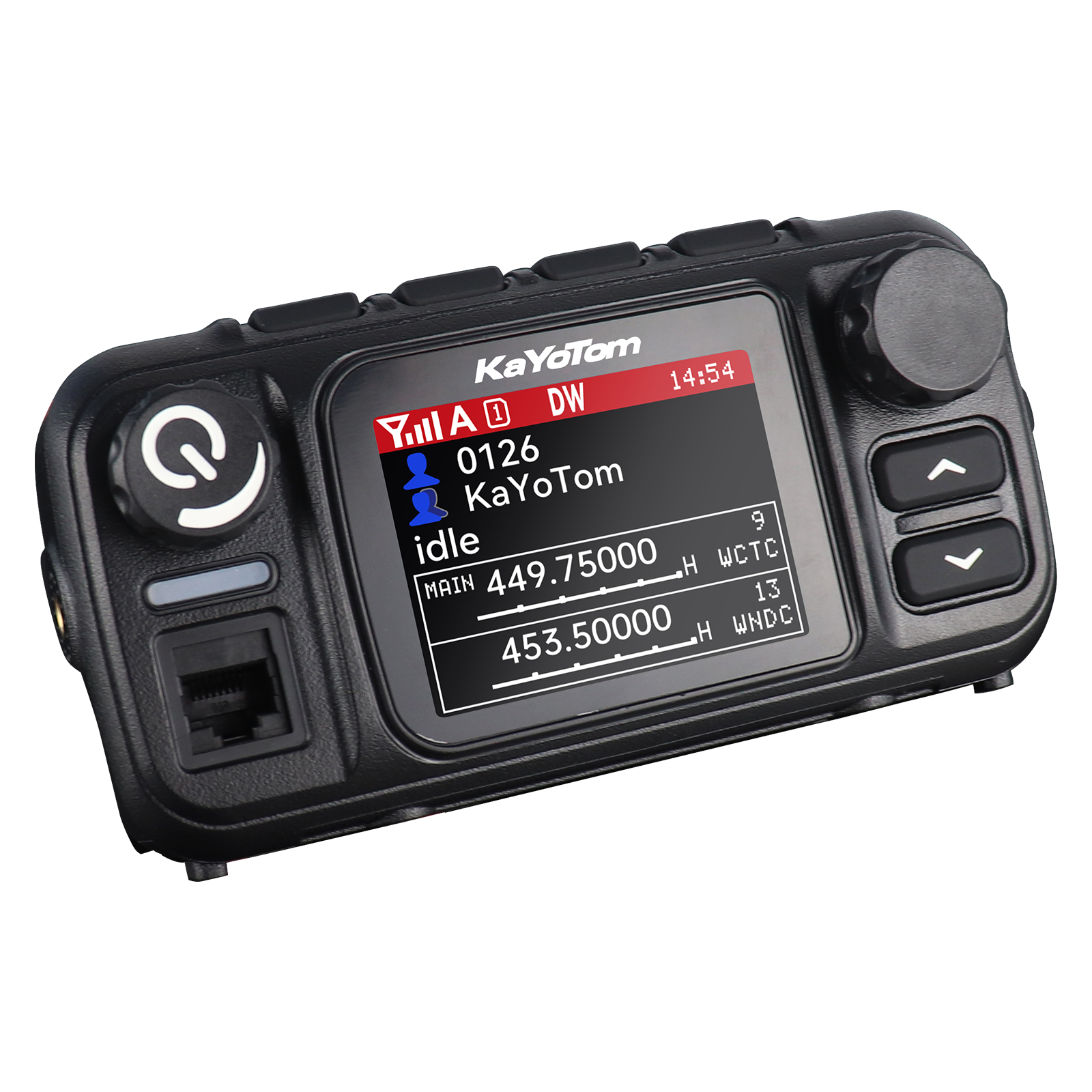 KaYoTom T77 Global Dual-mode Walkie Talkie Mobile Radio POC+UHF+VHF+GPS 