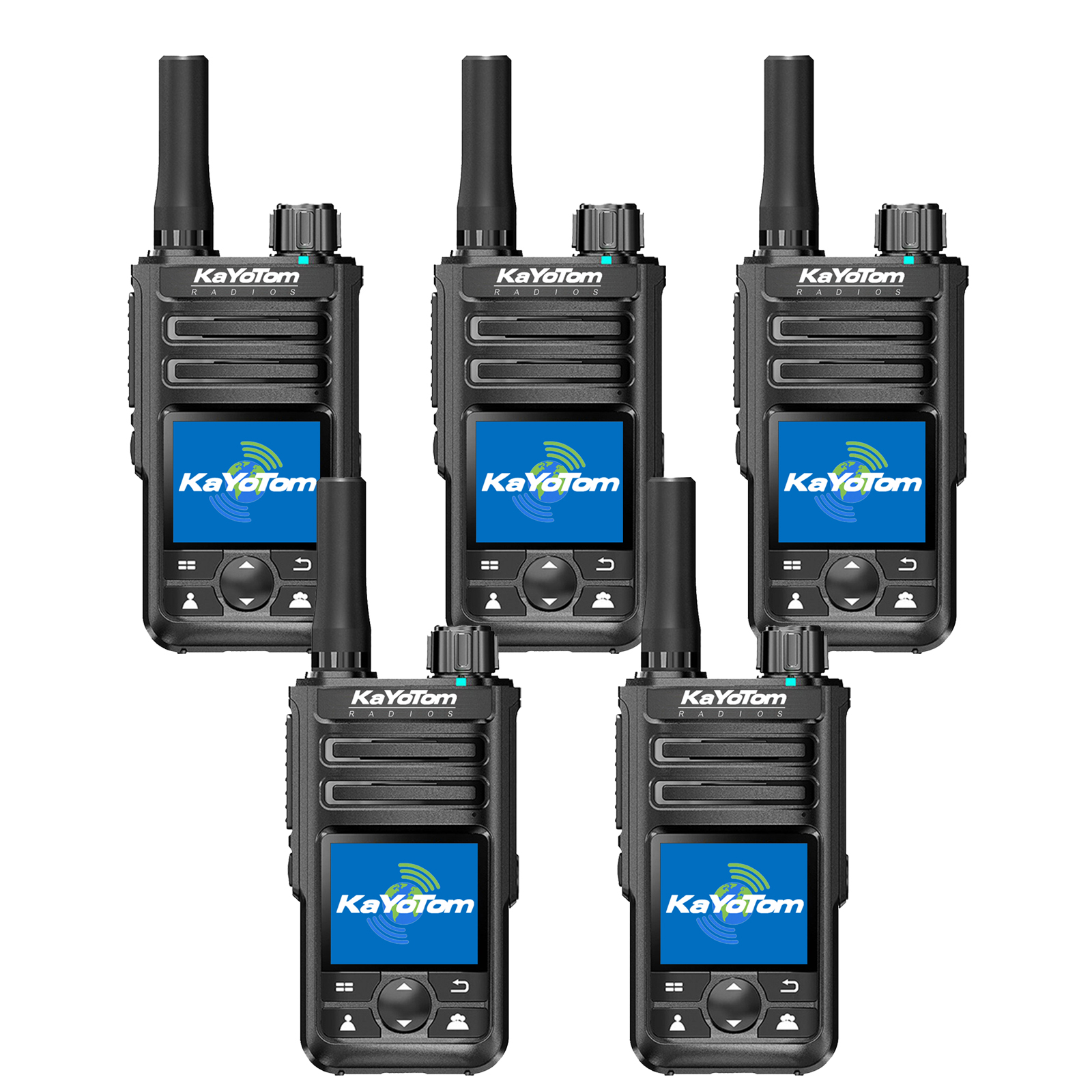 KaYoTom M14 Global Walkie Talkie Unlimited Range Encrypted Two-Way Radio - 72H Battery, GPS Tracking, Lightweight & Waterproof, 172 Countries Coverage
