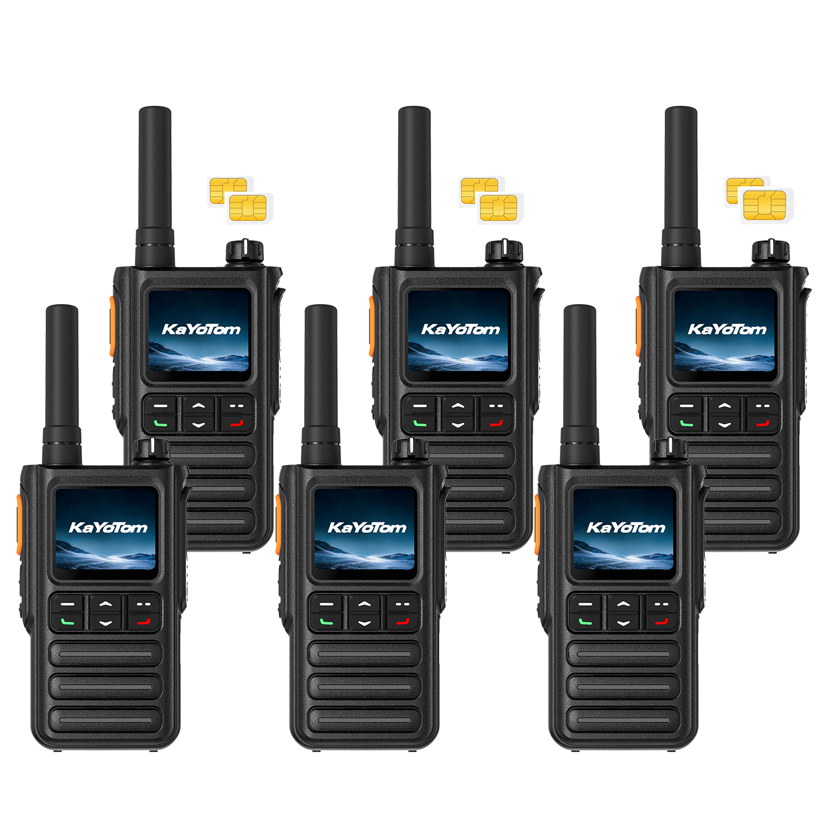 KaYoTom G09 Global Walkie Talkies Unlimited Range Rapid GPS Long Range Two Way Radio, IP65 Waterproof, AI Noise Cancellation for Nationwide Outdoor, Logistics, Road Trips & Family