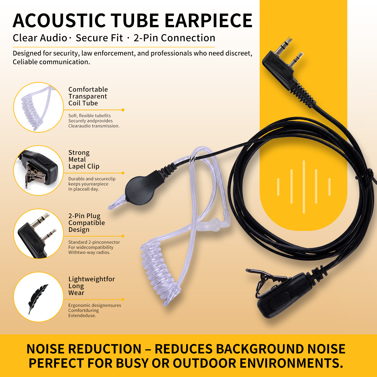 KaYoTom G12 Dedicated Headset - High-Performance K-Type Connector with Duct