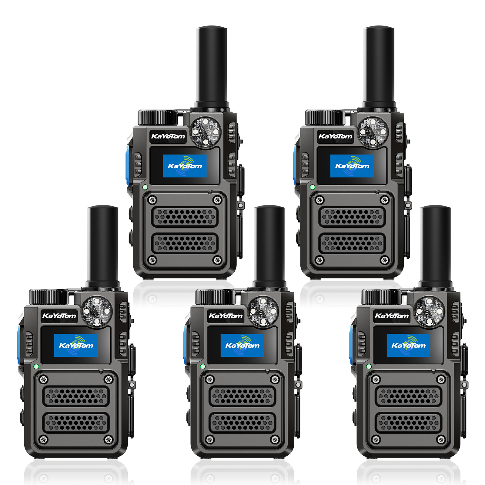 KaYoTom M12T Global Walkie Talkie 4G LTE POC Radio Heavy-Duty Encrypted Two Way Radio