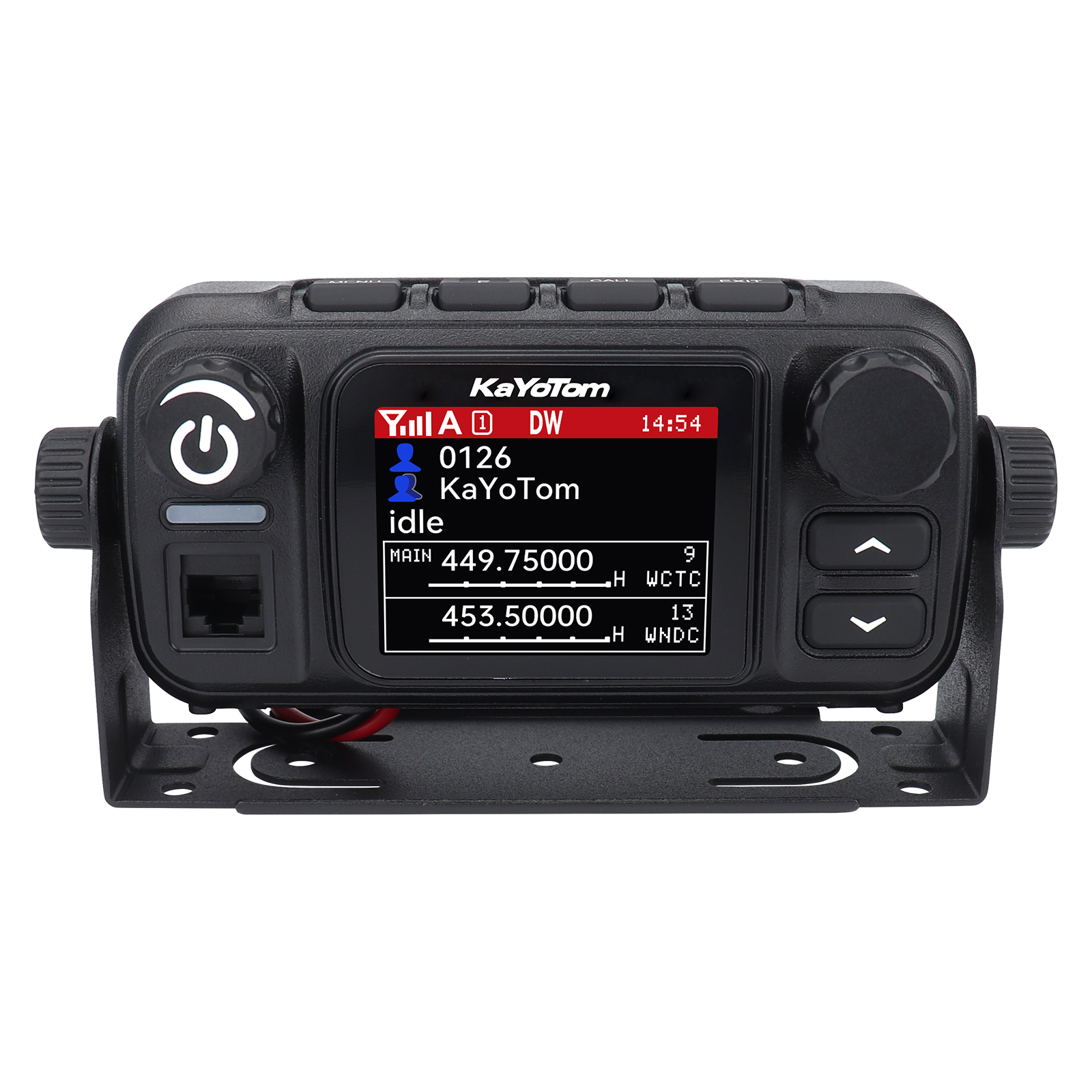 KaYoTom T77 Global Dual-mode Walkie Talkie Mobile Radio POC+UHF+VHF+GPS 