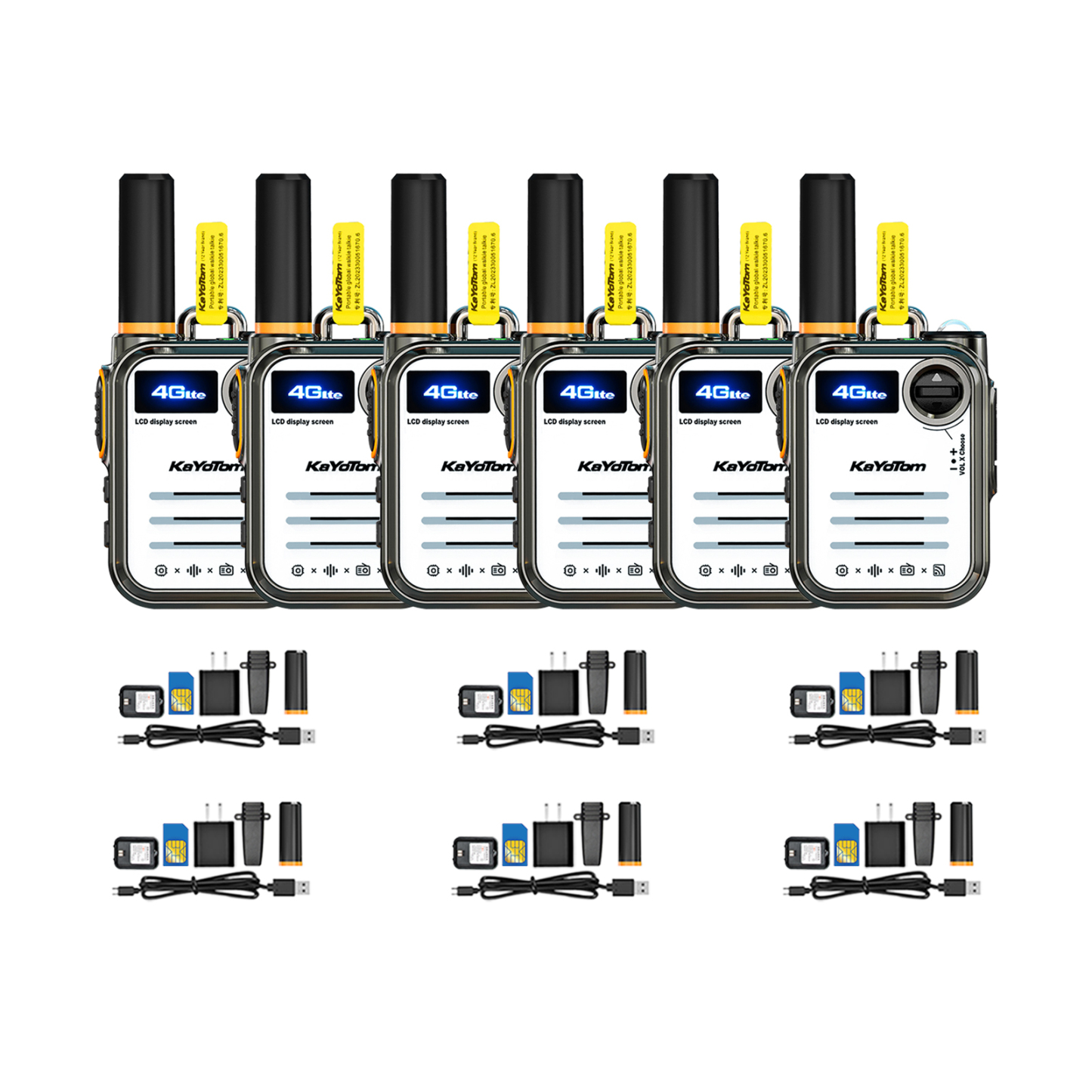 KaYoTom M22 Global Push To Talk (PTT) Walkie-Talkie, 5000KM Communication, Long - Lasting Battery, LED Illumination