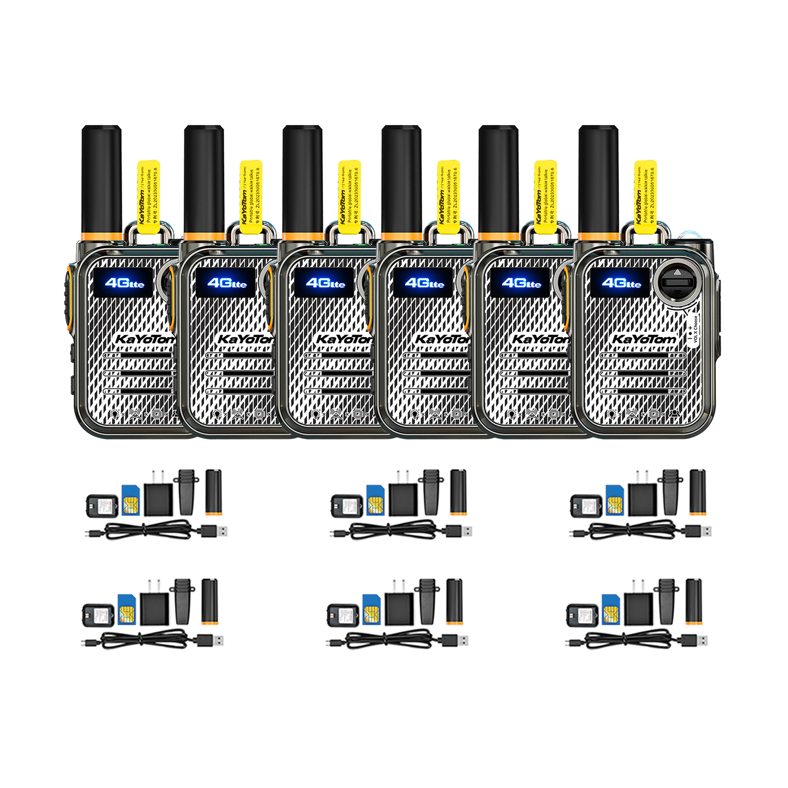 KaYoTom Global 4G PoC Walkie Talkie - 5000KM Long Range, Unlimited Coverage, Rechargeable, Ideal for Hiking & Camping - No Platform Fee