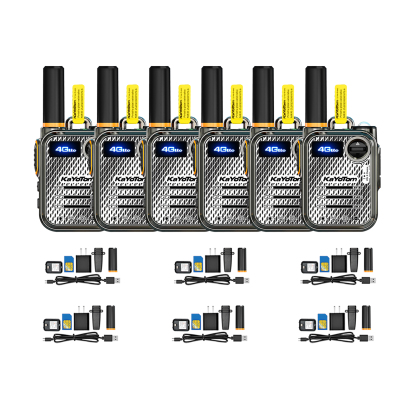 KaYoTom Global 4G PoC Walkie Talkie - 5000KM Long Range, Unlimited Coverage, Rechargeable, Ideal for Hiking & Camping - No Platform Fee