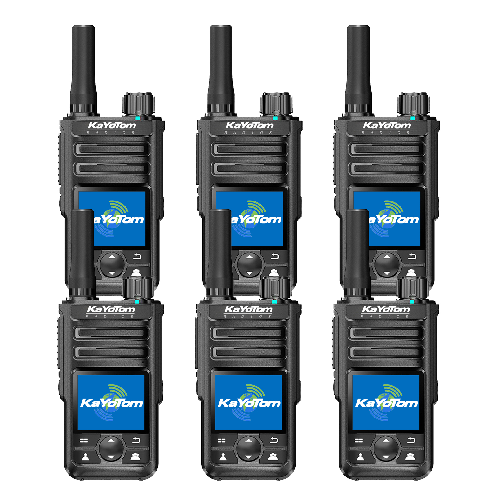 KaYoTom M14 Global Walkie Talkie Unlimited Range Encrypted Two-Way Radio - 72H Battery, GPS Tracking, Lightweight & Waterproof, 172 Countries Coverage