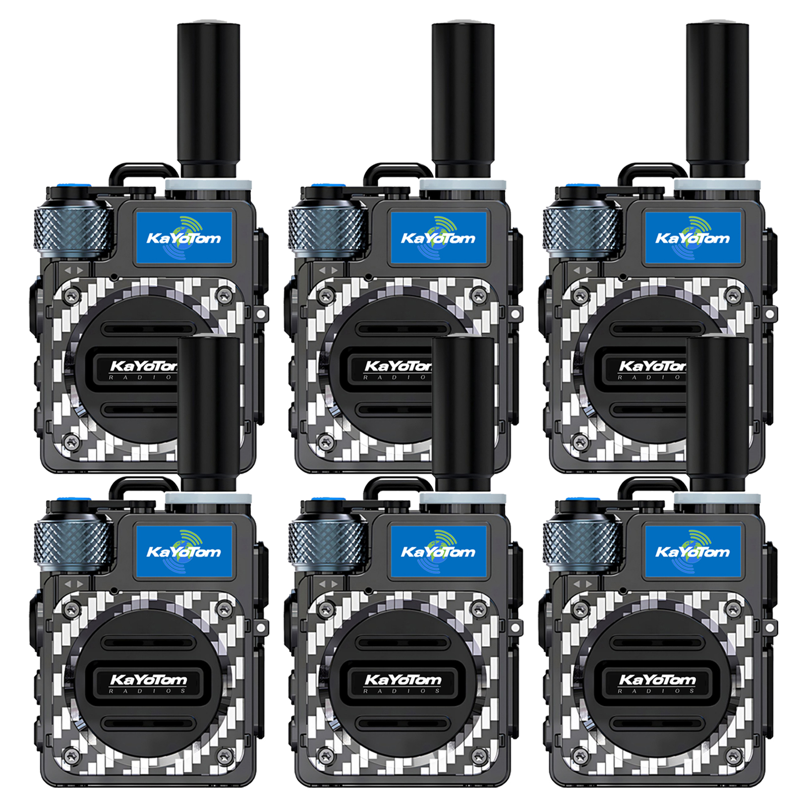 KaYoTom M09 Global Walkie Talkie Unlimited Range Encrypted Two-Way Radio - 72H Battery, HD Audio, Lightweight & Waterproof, 172 Countries Coverage
