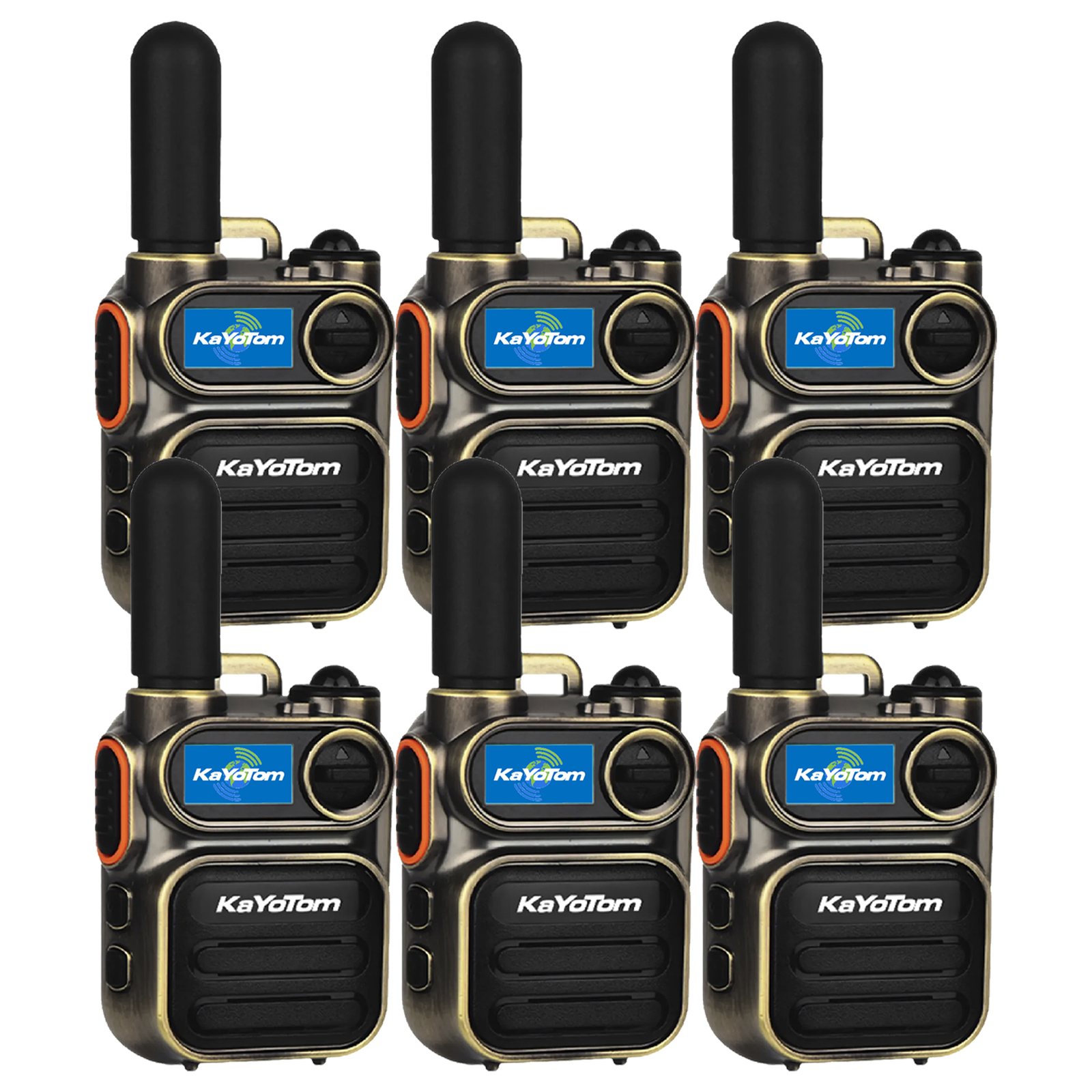 KaYoTom M11 Long Range Walkie Talkie – Global Two-Way Radio with Encrypted Communication, Unlimited Range, 72H Battery Life, HD Audio, Lightweight Design & Built-In LED Flashlight