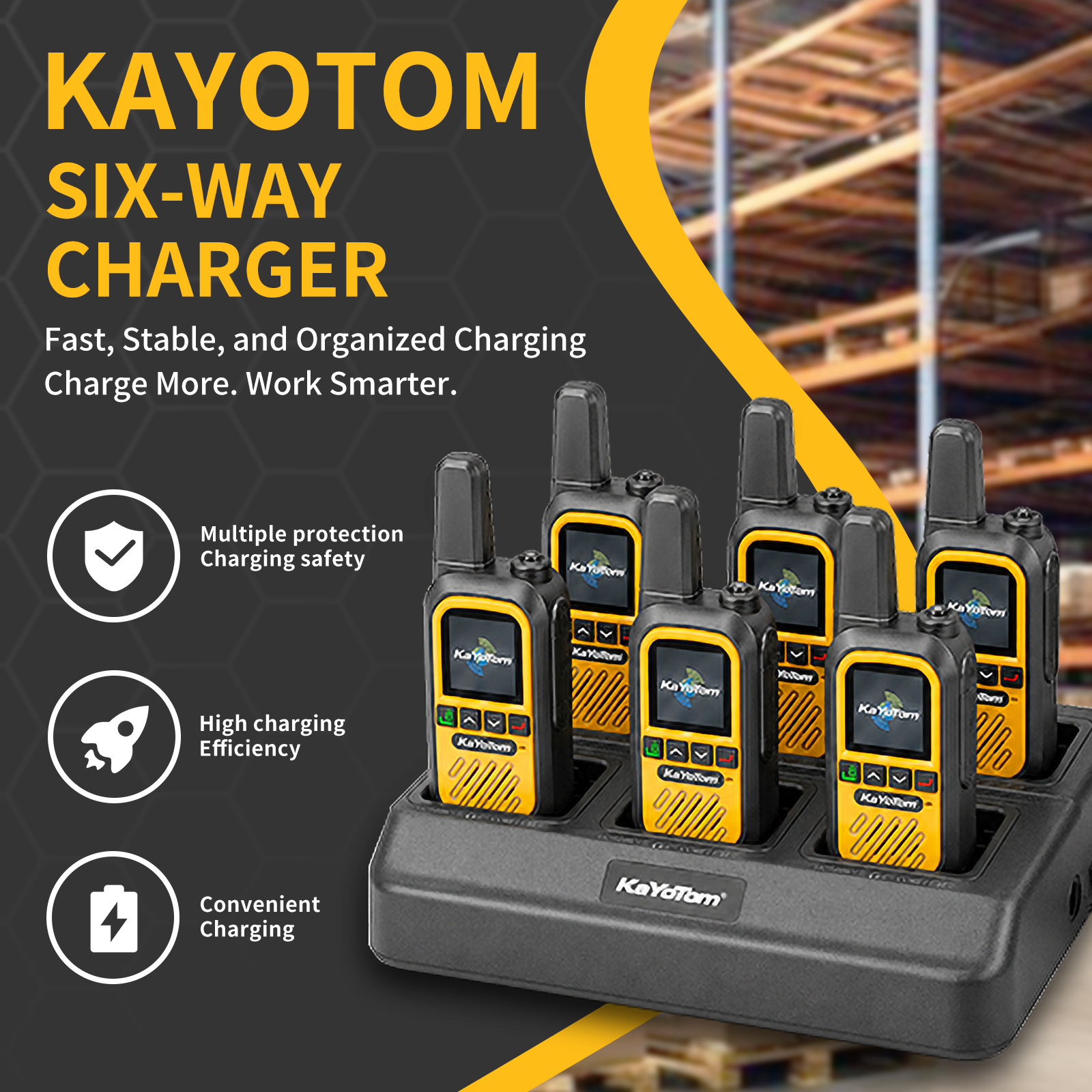 KaYoTom G12 Dedicated 6-Port Desktop Charger