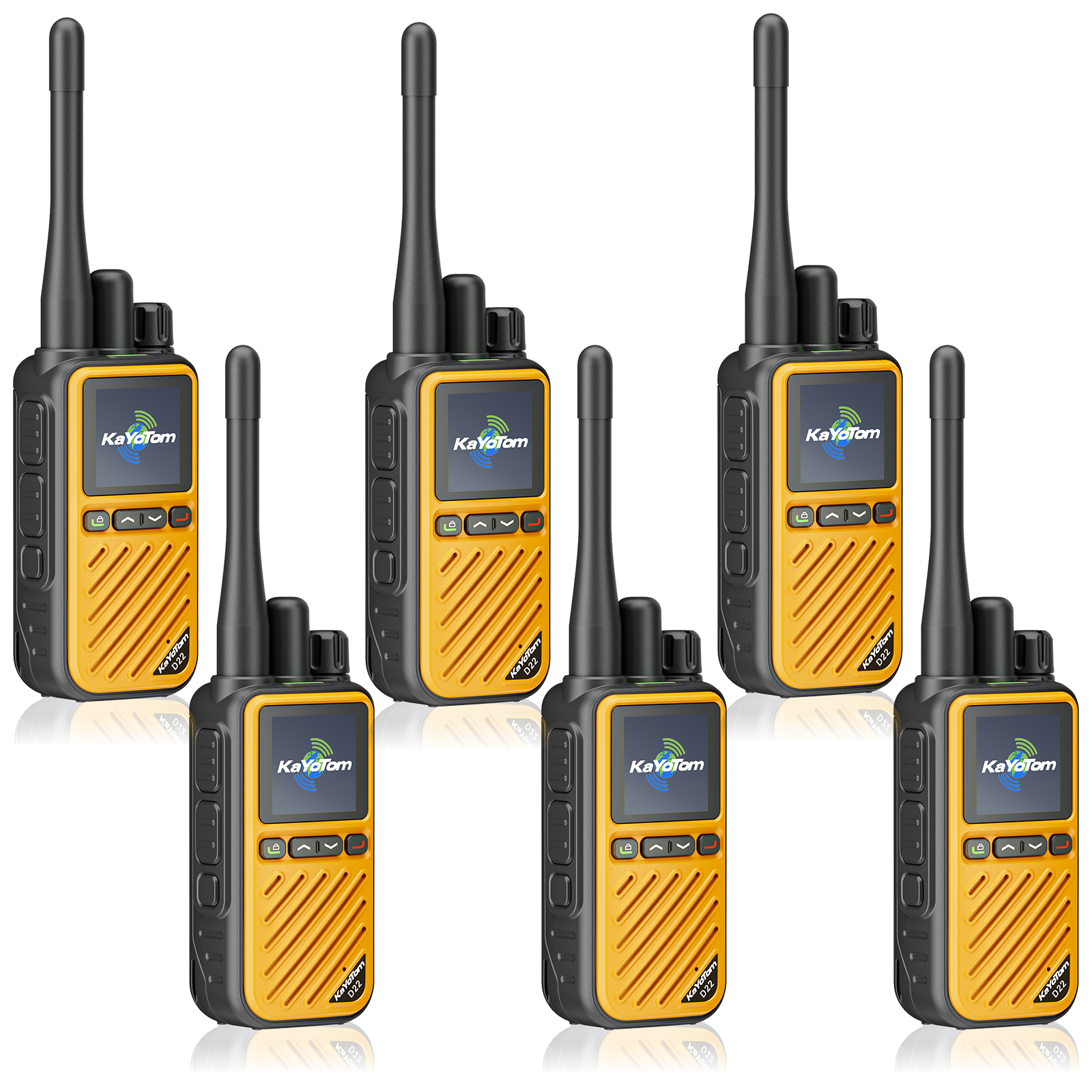 KaYoTom D22 Hybrid Dual Mode Global Poc Walkie Talkie Gmrs Two Way Radio