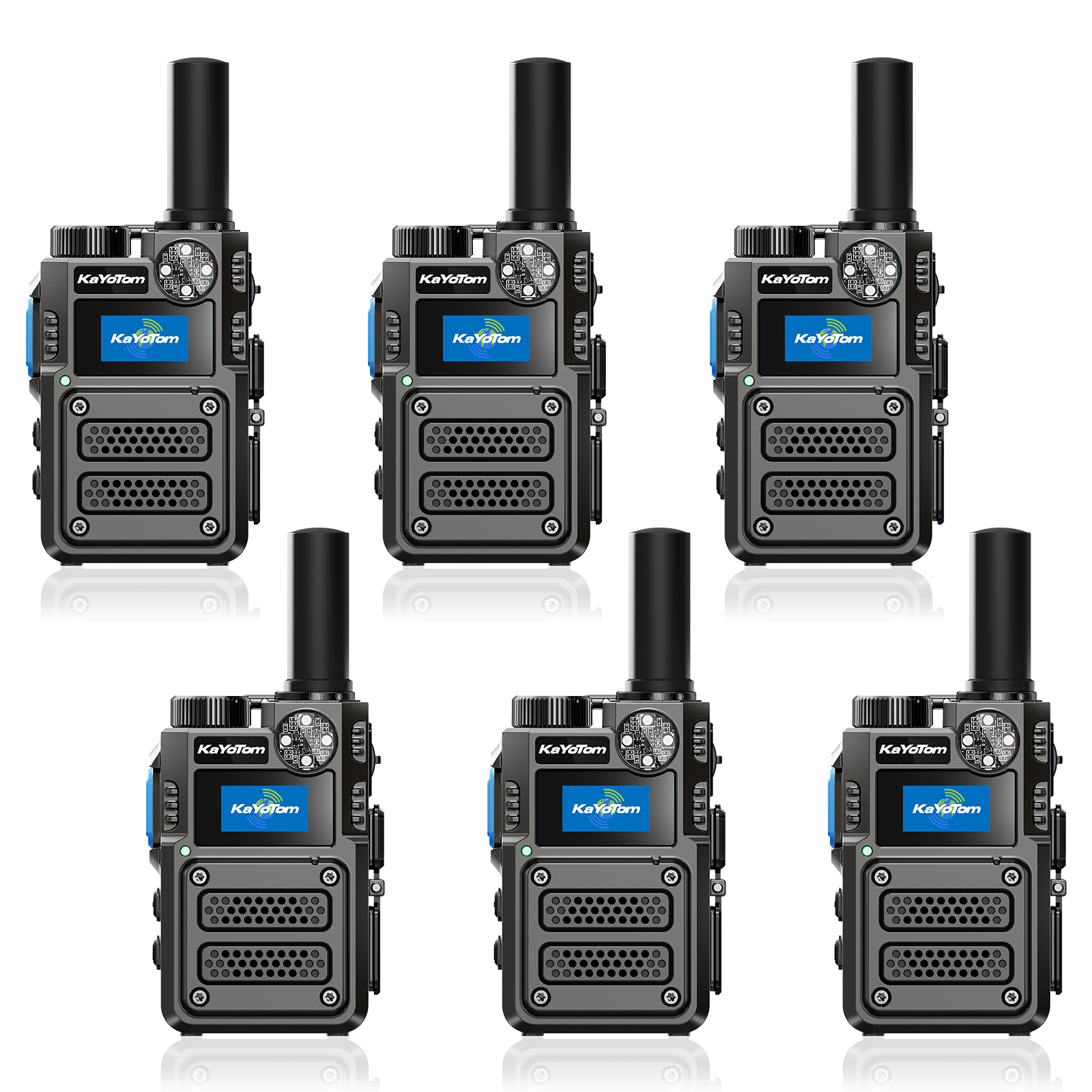 KaYoTom M12T Global Walkie Talkie 4G LTE POC Radio Heavy-Duty Encrypted Two Way Radio