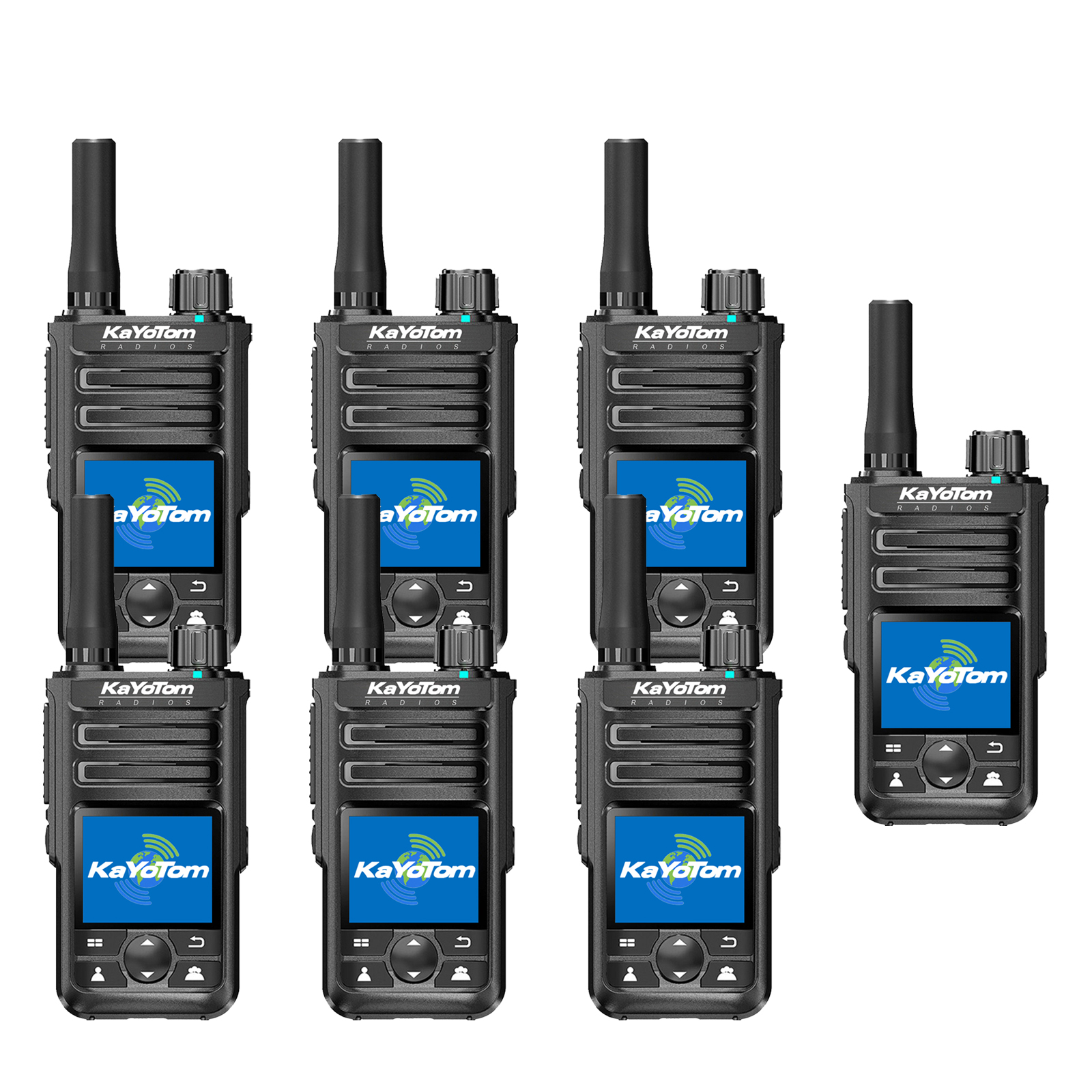 KaYoTom M14 Global Walkie Talkie Unlimited Range Encrypted Two-Way Radio - 72H Battery, GPS Tracking, Lightweight & Waterproof, 172 Countries Coverage