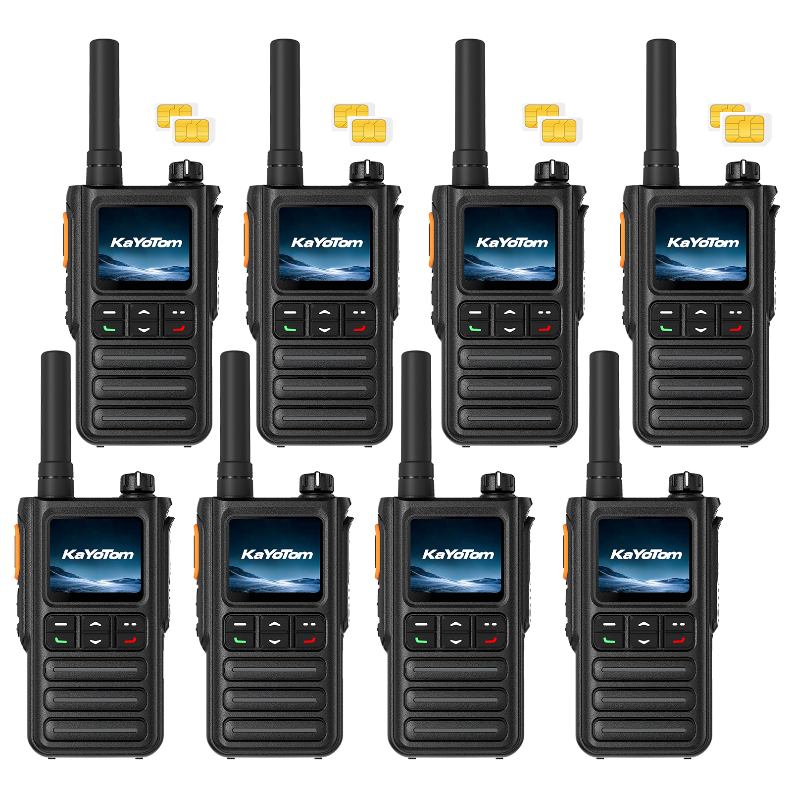 KaYoTom G09 Global Walkie Talkies Unlimited Range Rapid GPS Long Range Two Way Radio, IP65 Waterproof, AI Noise Cancellation for Nationwide Outdoor, Logistics, Road Trips & Family