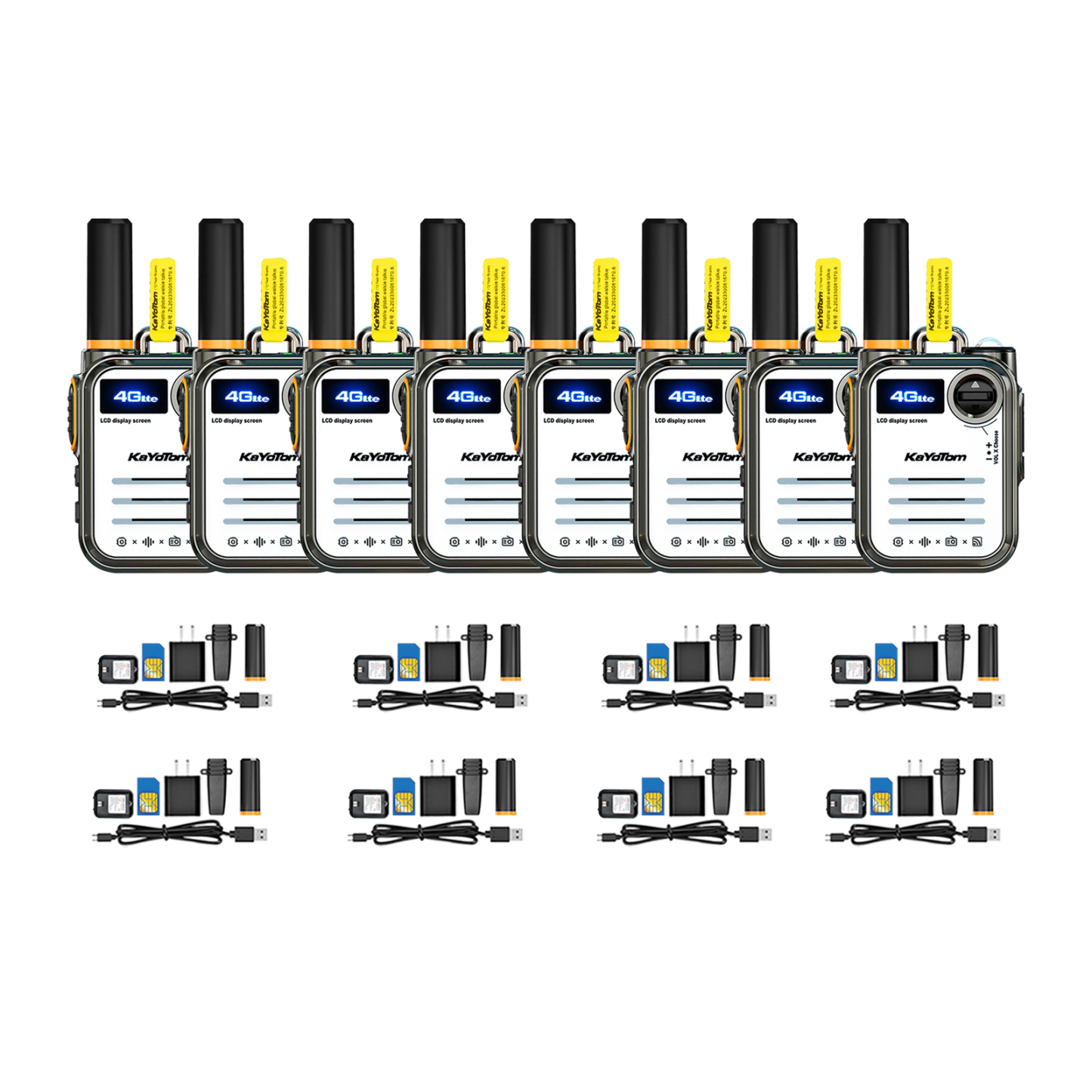 KaYoTom M22 Global Push To Talk (PTT) Walkie-Talkie, 5000KM Communication, Long - Lasting Battery, LED Illumination